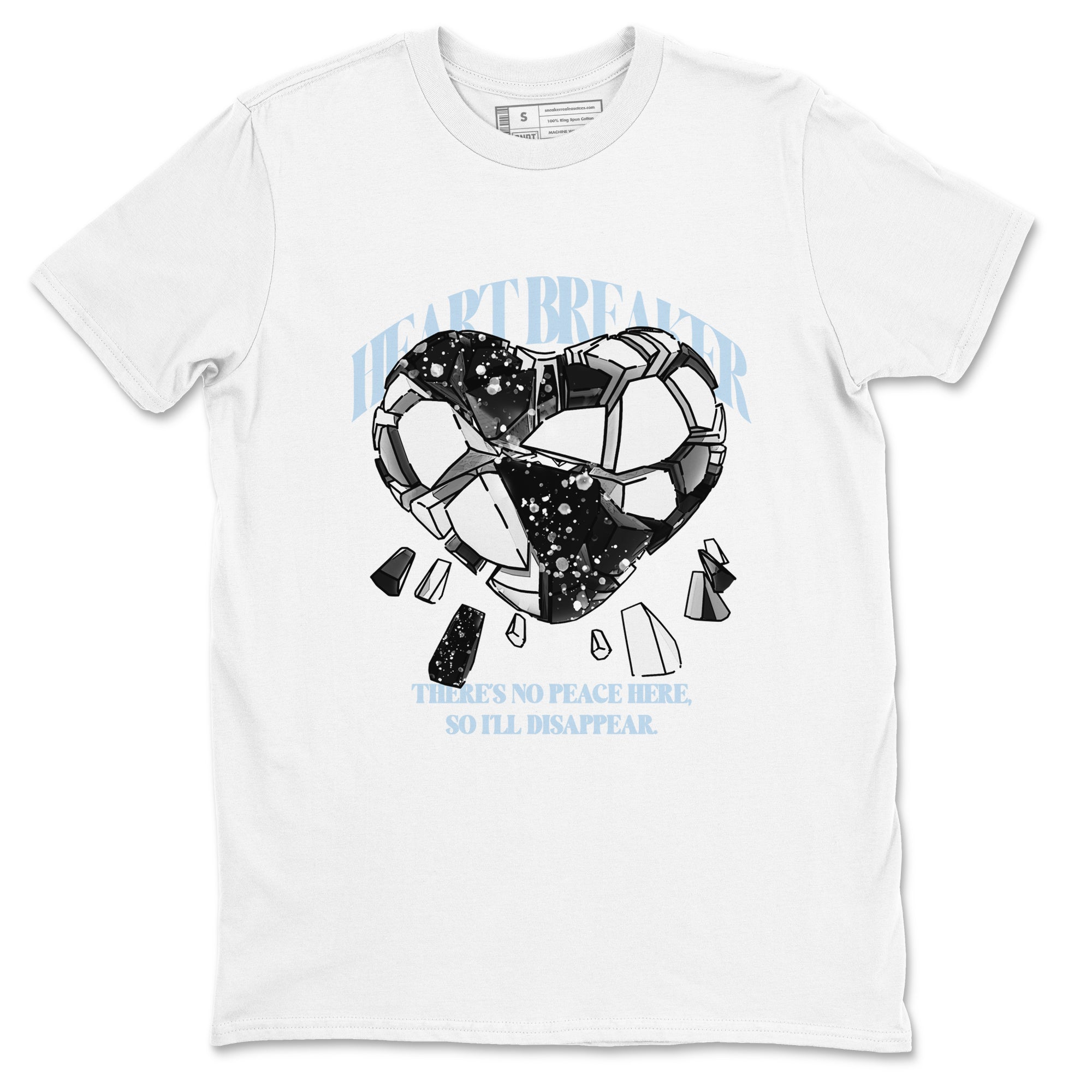 AJ6 White Black shirts to match jordans Heart Breaker sneaker match tees Air Jordan 6 White Black Drip Gear Zone streetwear brand White 2 unisex cotton tee