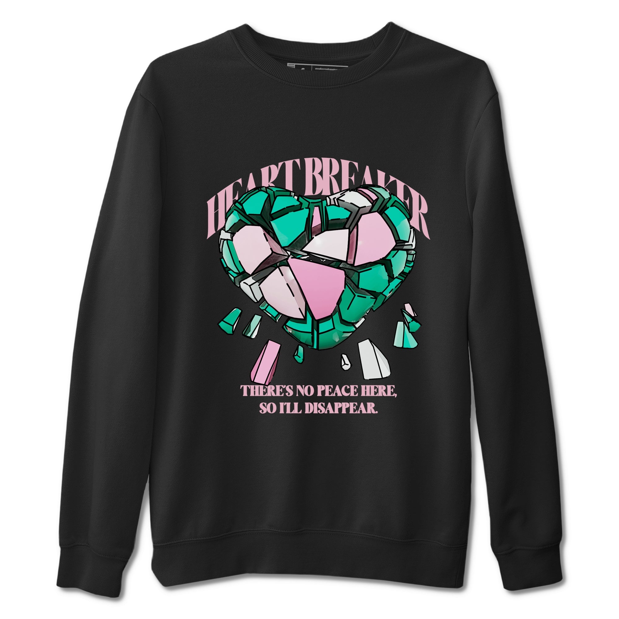 Dunk Low Medium Soft Pink Malachite shirt to match jordans Heart Breaker sneaker tees Dunk Medium Soft Pink Malachite Drip Gear Zone unisex cotton Black 2 crew neck shirt