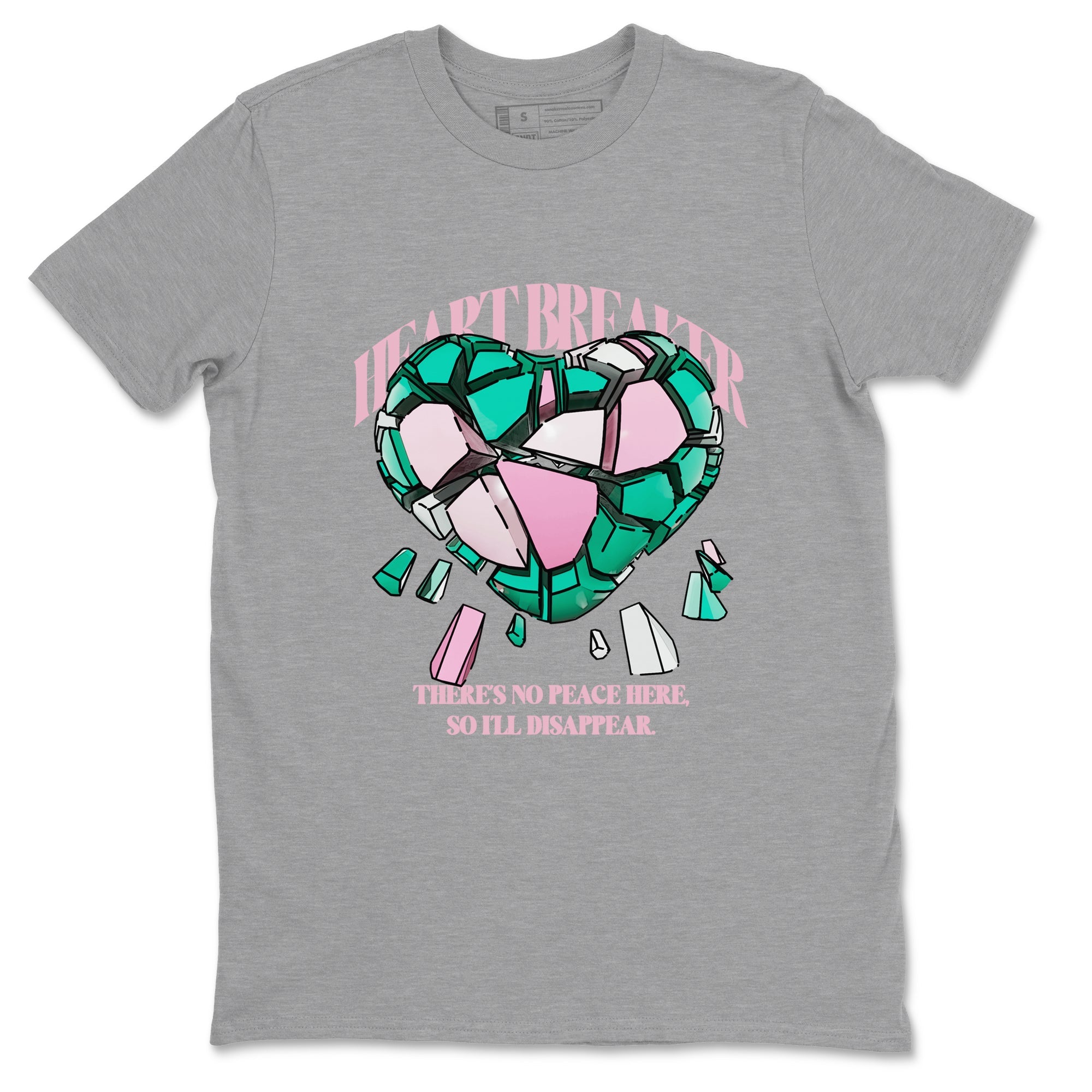 Dunk Low Medium Soft Pink Malachite shirt to match jordans Heart Breaker sneaker tees Dunk Medium Soft Pink Malachite Drip Gear Zone unisex cotton Heather Grey 2 crew neck shirt