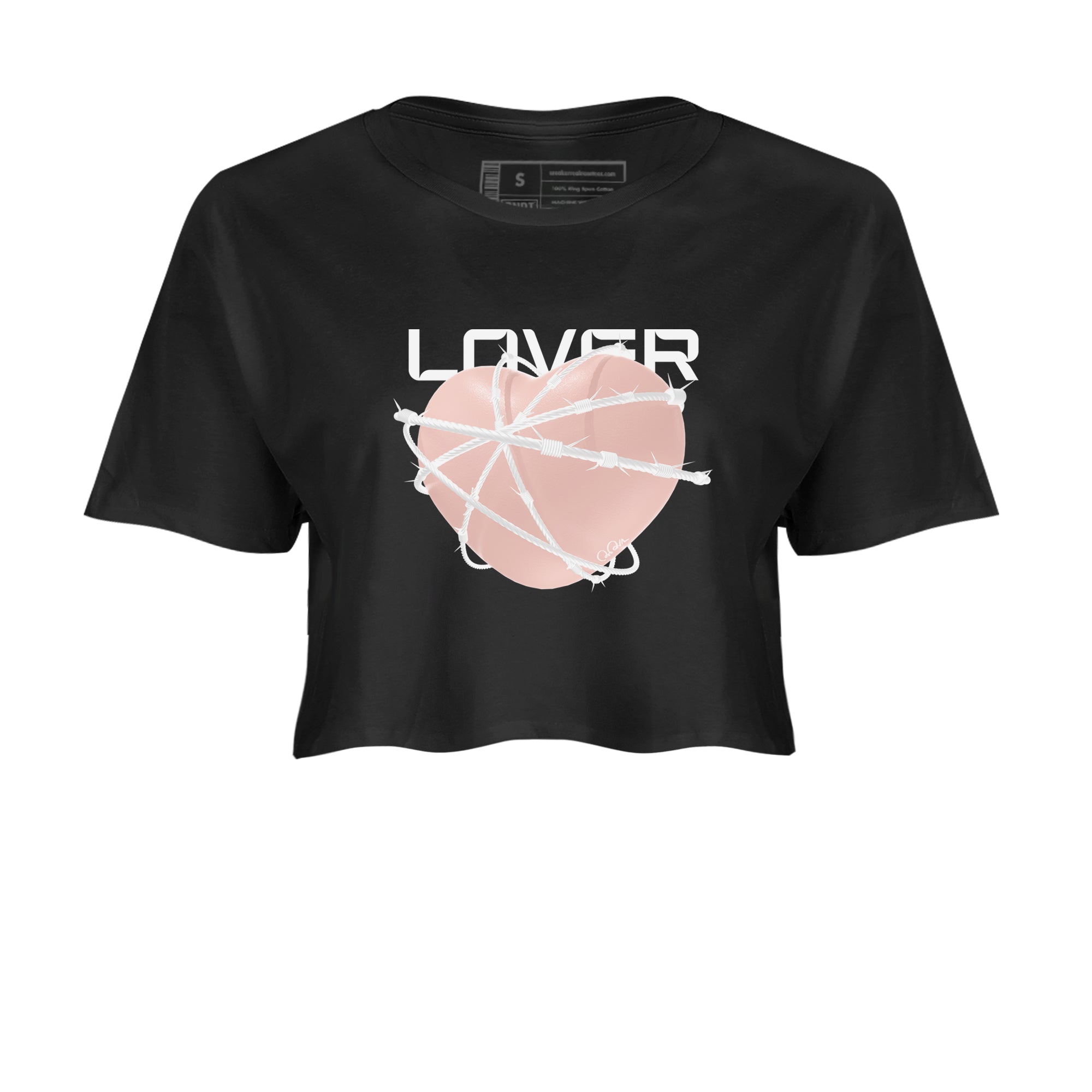 11s Legend Pink shirts to match jordans Heart Lover sneaker match tees Air Jordan 11 Legend Pink Drip Gear Zone streetwear brand Black 2 crop tee