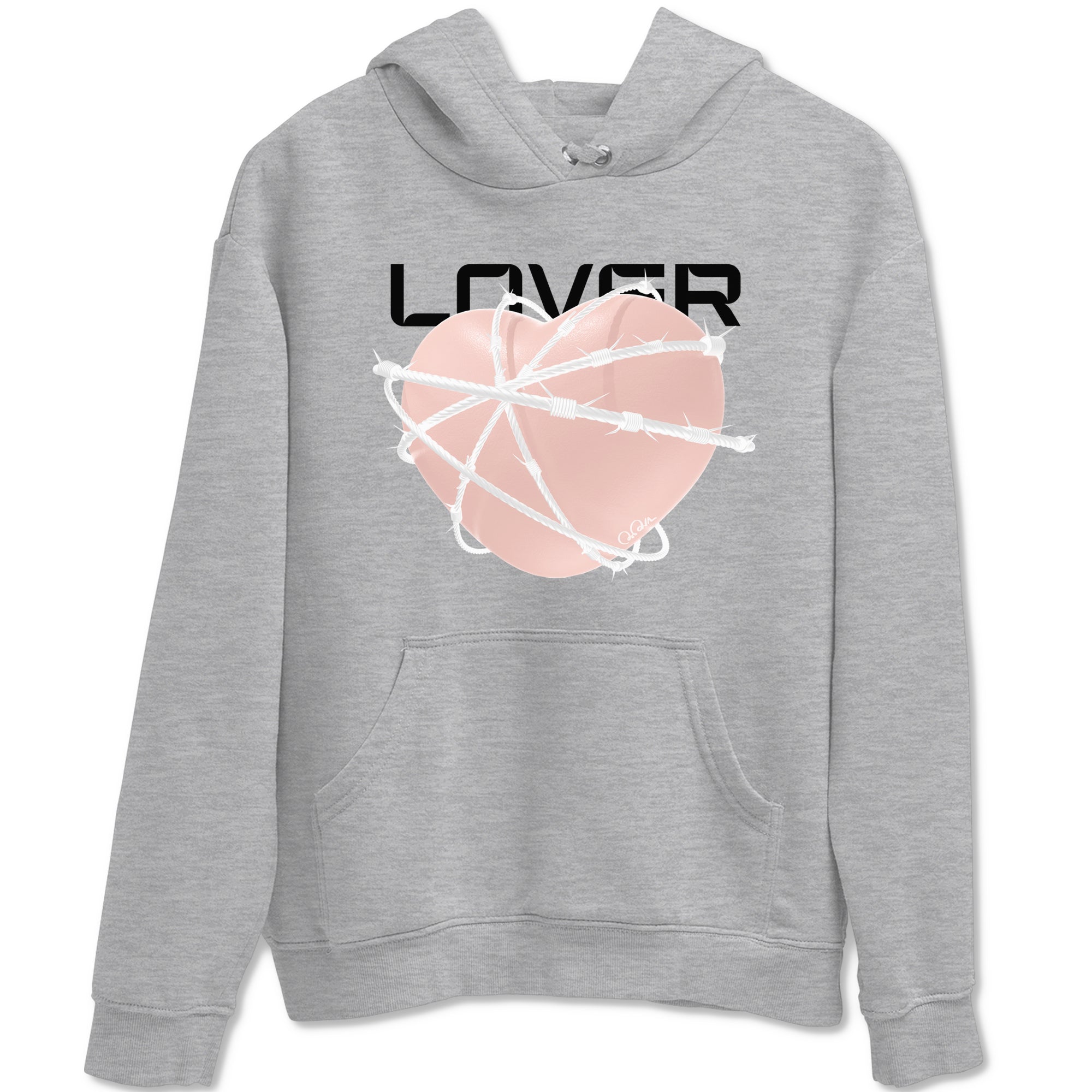 11s Legend Pink shirts to match jordans Heart Lover sneaker match tees Air Jordan 11 Legend Pink Drip Gear Zone streetwear brand Heather Grey 2 unisex cotton tee