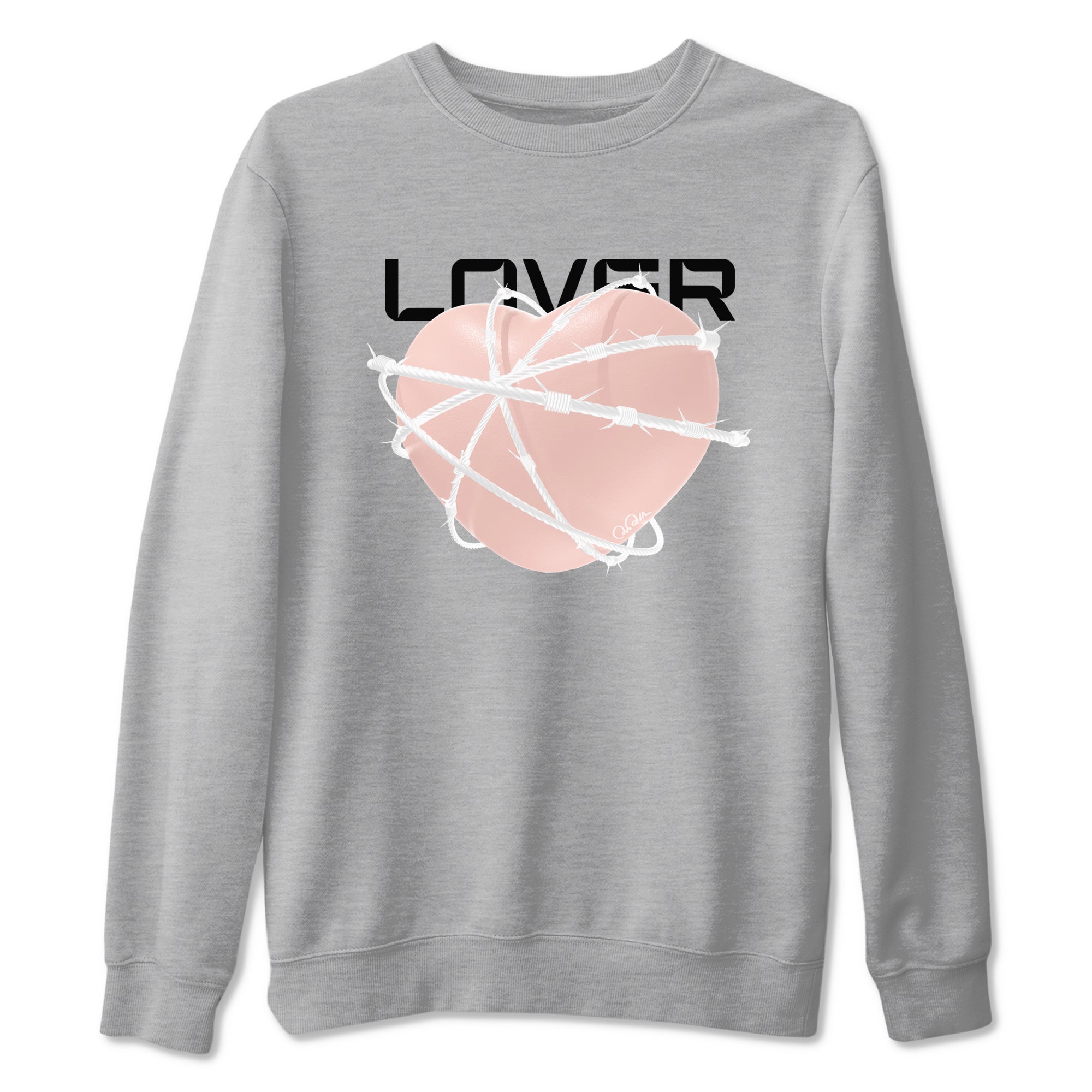 11s Legend Pink shirts to match jordans Heart Lover sneaker match tees Air Jordan 11 Legend Pink Drip Gear Zone streetwear brand Heather Grey 2 unisex cotton tee