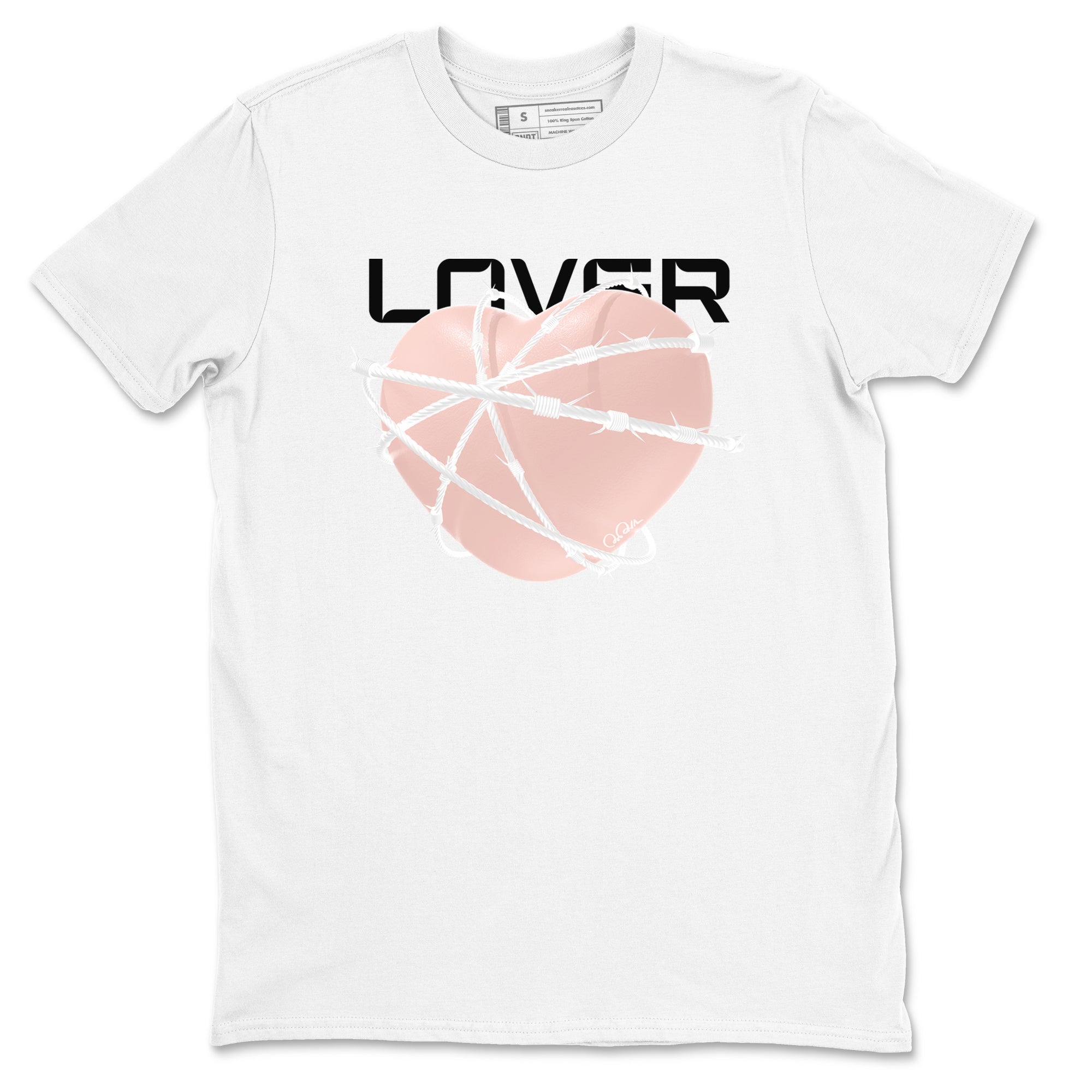 11s Legend Pink shirts to match jordans Heart Lover sneaker match tees Air Jordan 11 Legend Pink Drip Gear Zone streetwear brand White 2 unisex cotton tee