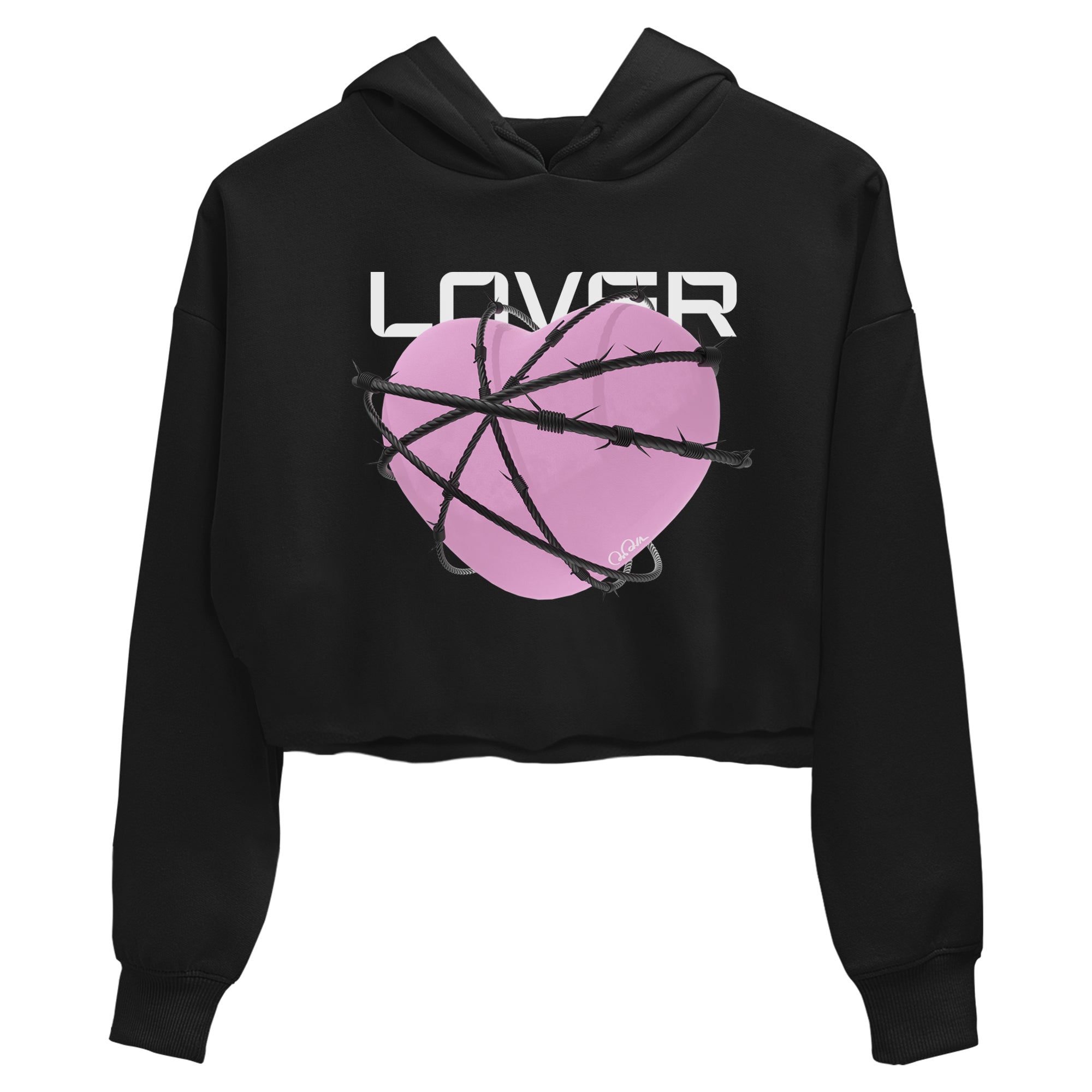 4s Retro Orchid shirts to match jordans Heart Lover sneaker match tees Air Jordan 4 WMNS Orchid match shoes to clothes Drip Gear Zone unisex cotton Black 2 crop tee