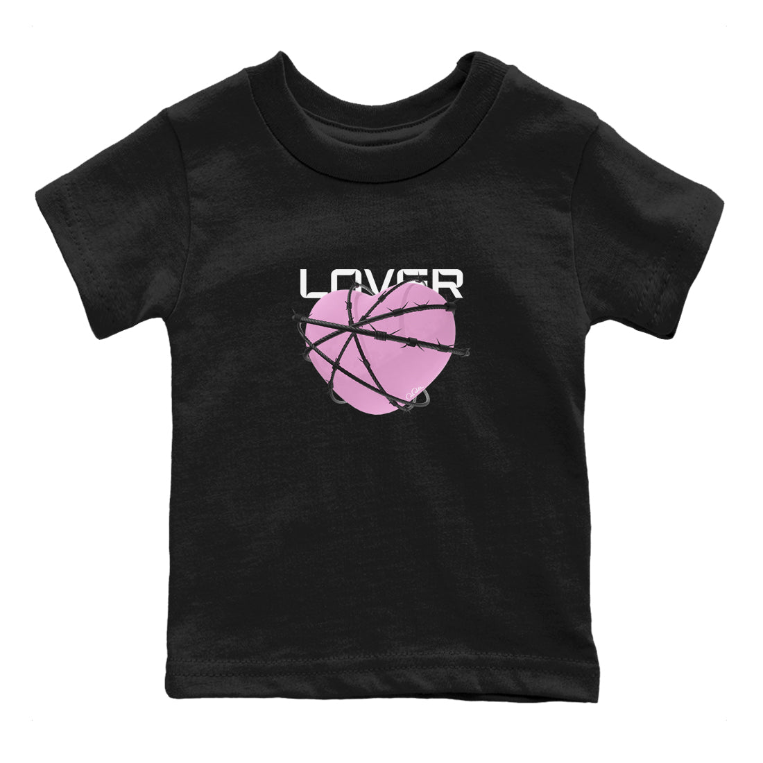 4s Retro Orchid shirts to match jordans Heart Lover sneaker match tees Air Jordan 4 WMNS Orchid match shoes to clothes Drip Gear Zone Youth Baby Black 2 tee