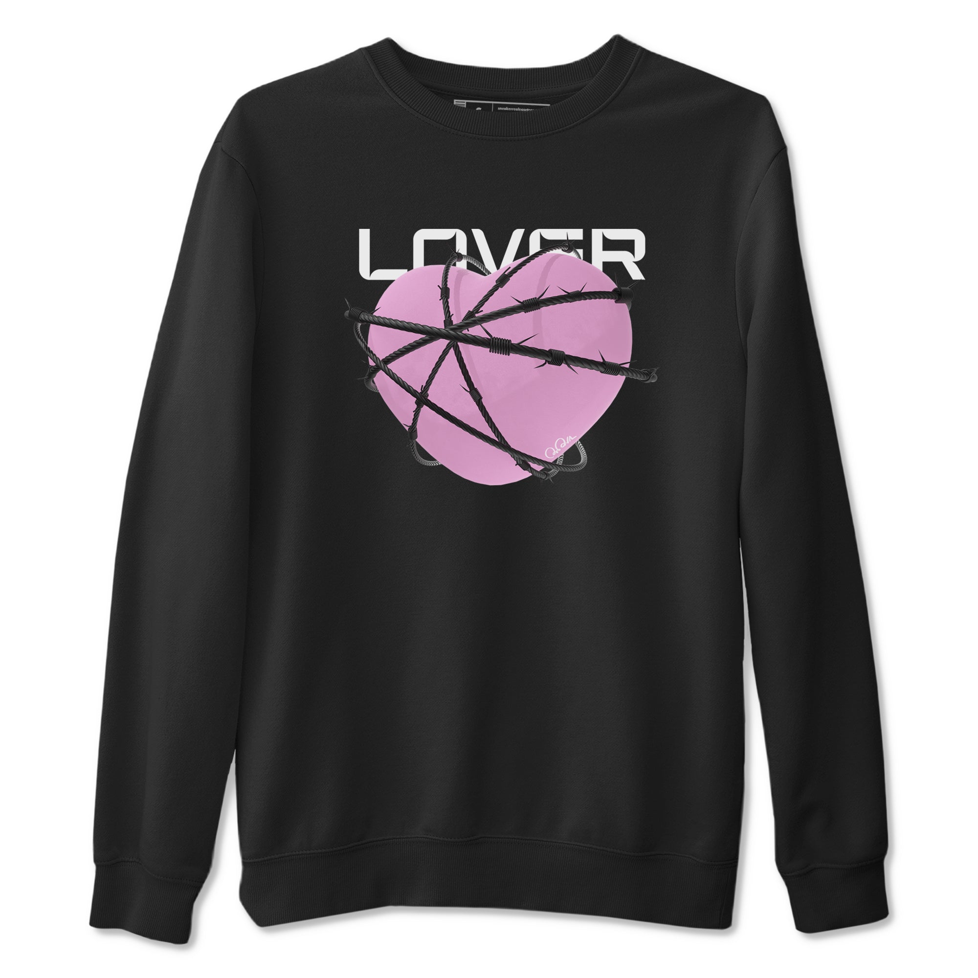 4s Retro Orchid shirts to match jordans Heart Lover sneaker match tees Air Jordan 4 WMNS Orchid match shoes to clothes Drip Gear Zone unisex cotton Black 2 shirts