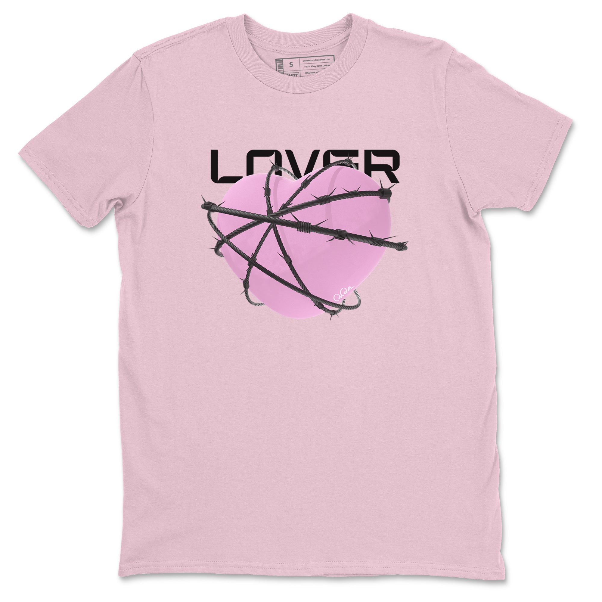 4s Retro Orchid shirts to match jordans Heart Lover sneaker match tees Air Jordan 4 WMNS Orchid match shoes to clothes Drip Gear Zone unisex cotton Pink 2 shirts