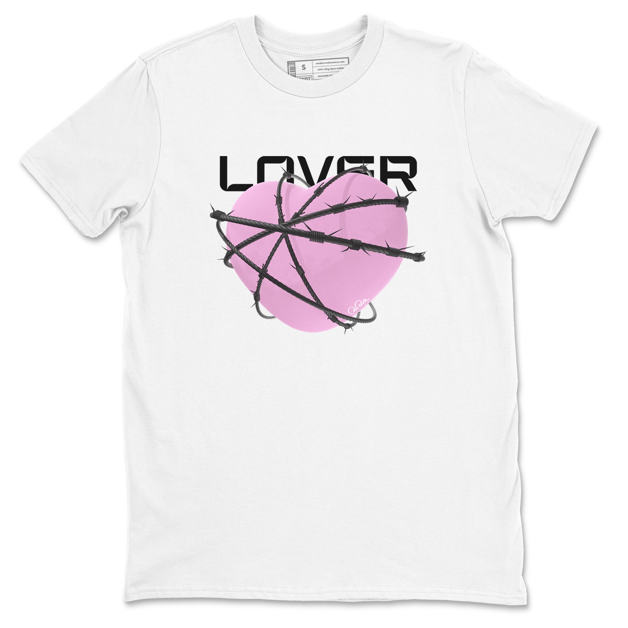 4s Retro Orchid shirts to match jordans Heart Lover sneaker match tees Air Jordan 4 WMNS Orchid match shoes to clothes Drip Gear Zone unisex cotton White 2 shirts