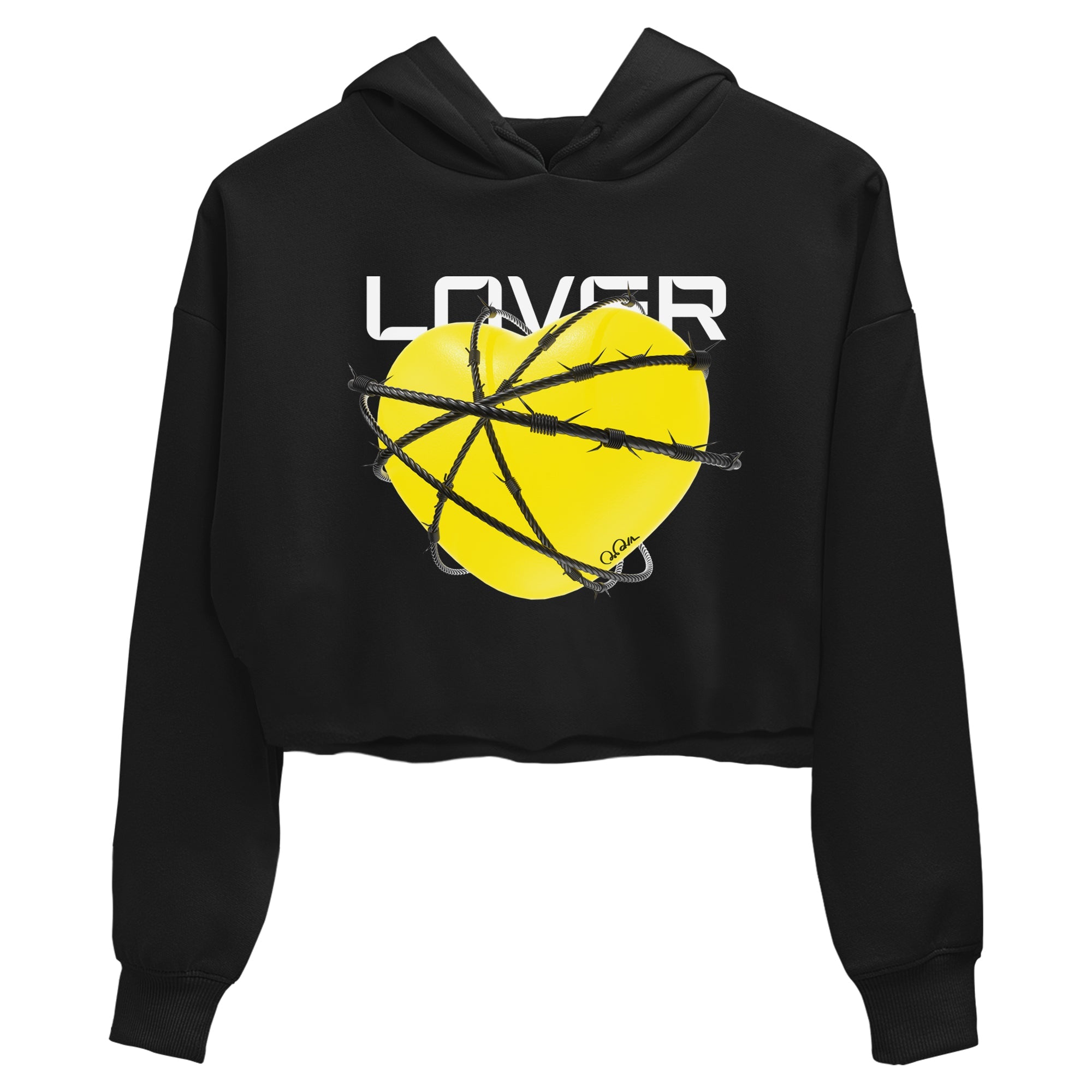AJ4 Vivid Sulfur shirt to match jordans Heart Lover sneaker tees Air Jordan 4 Vivid Sulfur Drip Gear Zone Black 2 crop length shirt