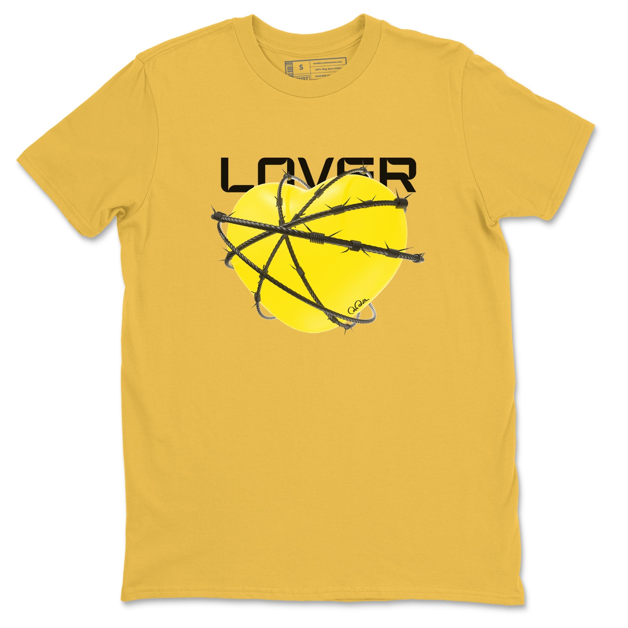 AJ4 Vivid Sulfur shirt to match jordans Heart Lover sneaker tees Air Jordan 4 Vivid Sulfur Drip Gear Zone unisex cotton Daisy 2 crew neck shirt