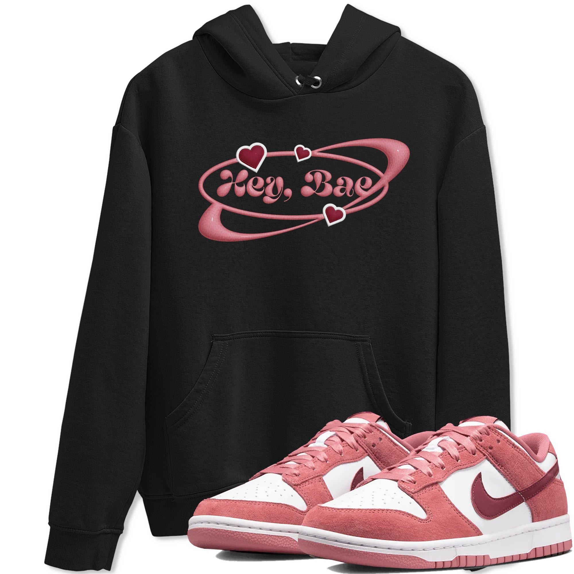 Dunk Valentines Day 2024 shirt to match jordans Hey Bae sneaker tees Dunk Happy Valentines Day 2024 Drip Gear Zone Unisex Black 1 T-Shirt