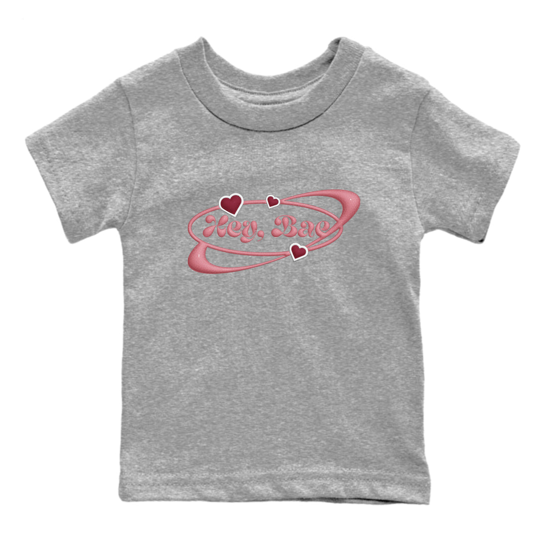 Dunk Valentines Day 2024 shirt to match jordans Hey Bae sneaker tees Dunk Happy Valentines Day 2024 Drip Gear Zone Baby Toddler Heather Grey 2 T-Shirt