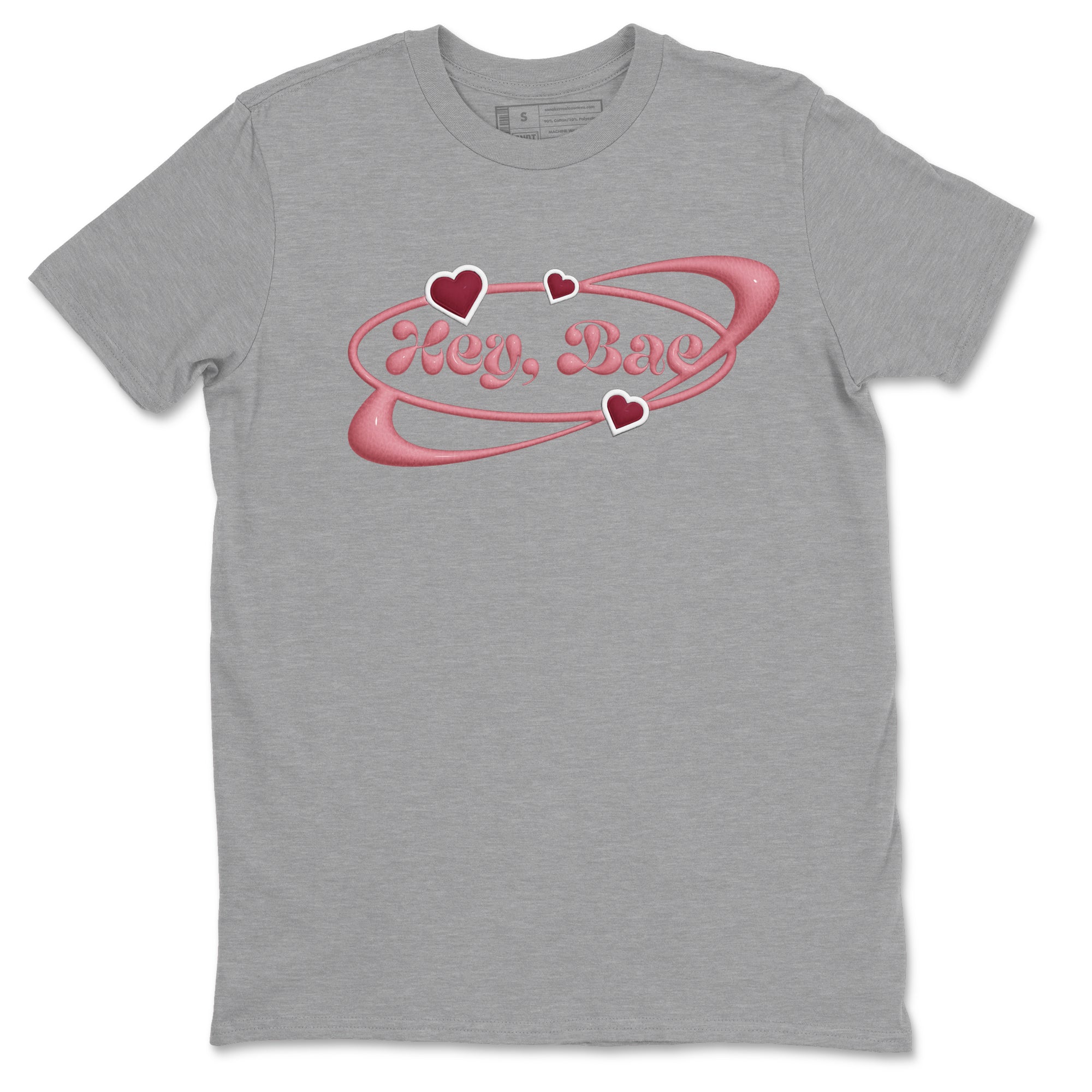 Dunk Valentines Day 2024 shirt to match jordans Hey Bae sneaker tees Dunk Happy Valentines Day 2024 Drip Gear Zone Unisex Heather Grey 2 T-Shirt