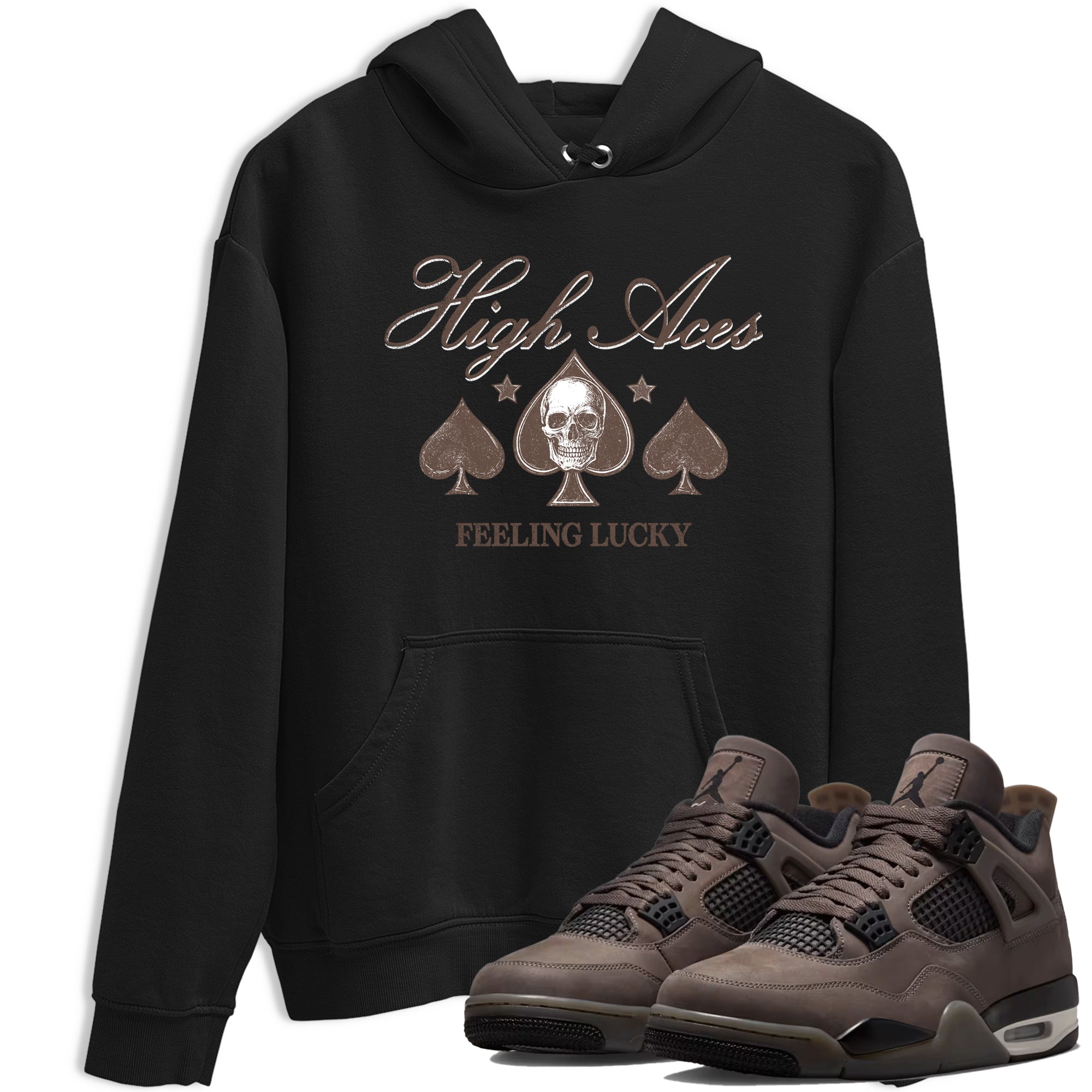 Sneaker match tees  Sneaker Tees To Match Air Jordan 4 Cave Stone Shoes  High Aces Tee Black 1