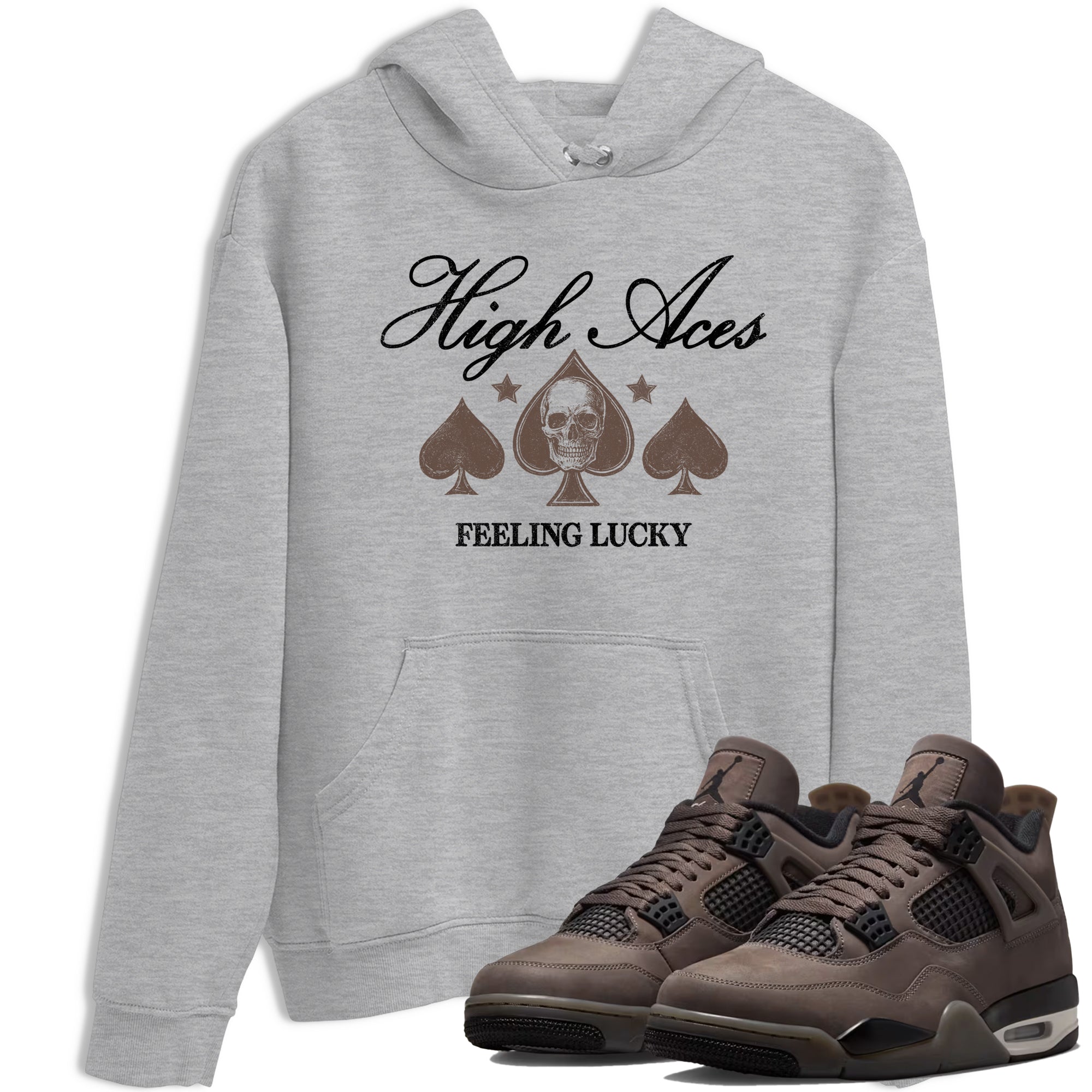 Sneaker match tees  Sneaker Tees To Match Air Jordan 4 Cave Stone Shoes  High Aces Tee Heather Grey 1