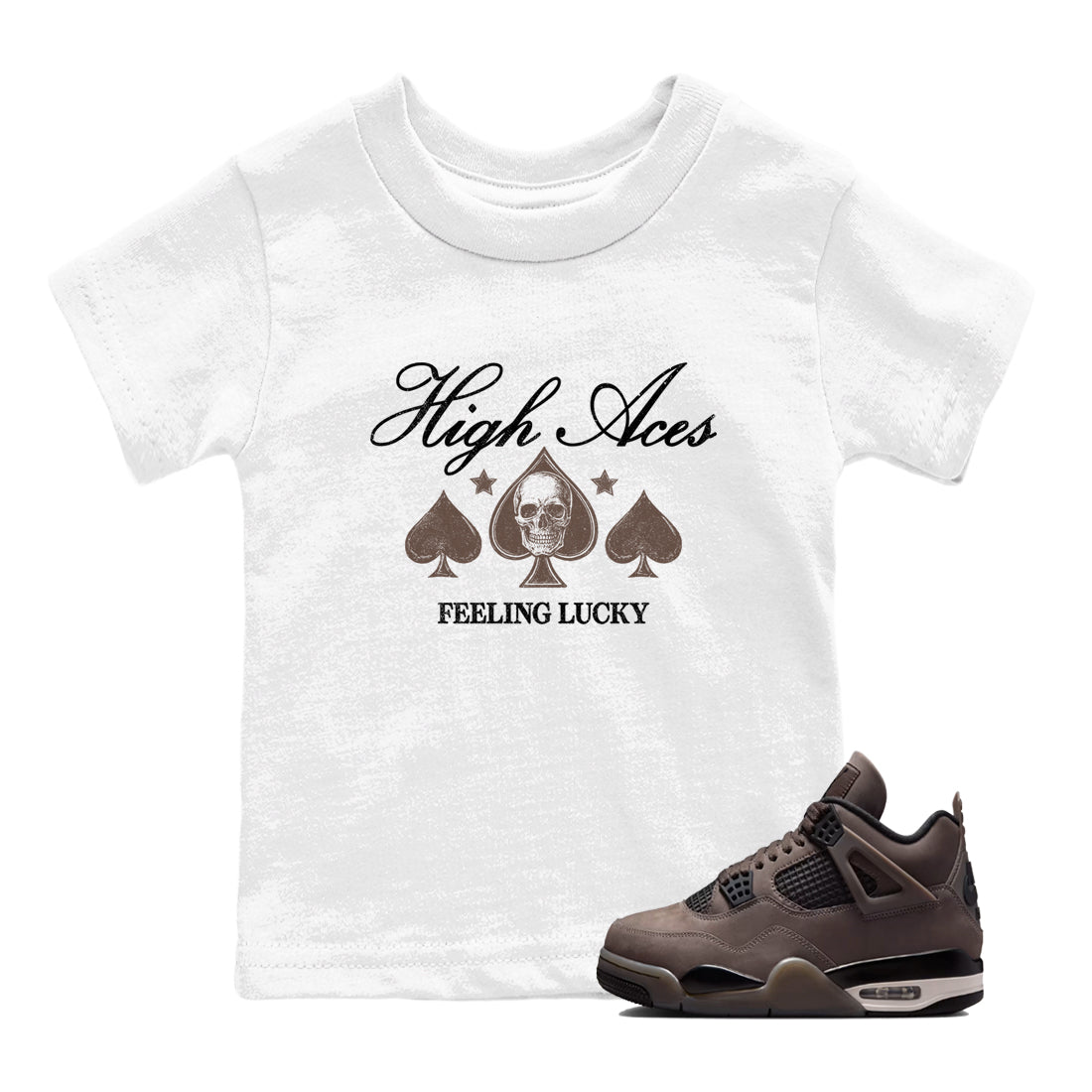 Sneaker match tees  Sneaker Tees To Match Air Jordan 4 Cave Stone Shoes  High Aces Kids T-Shirt White 1