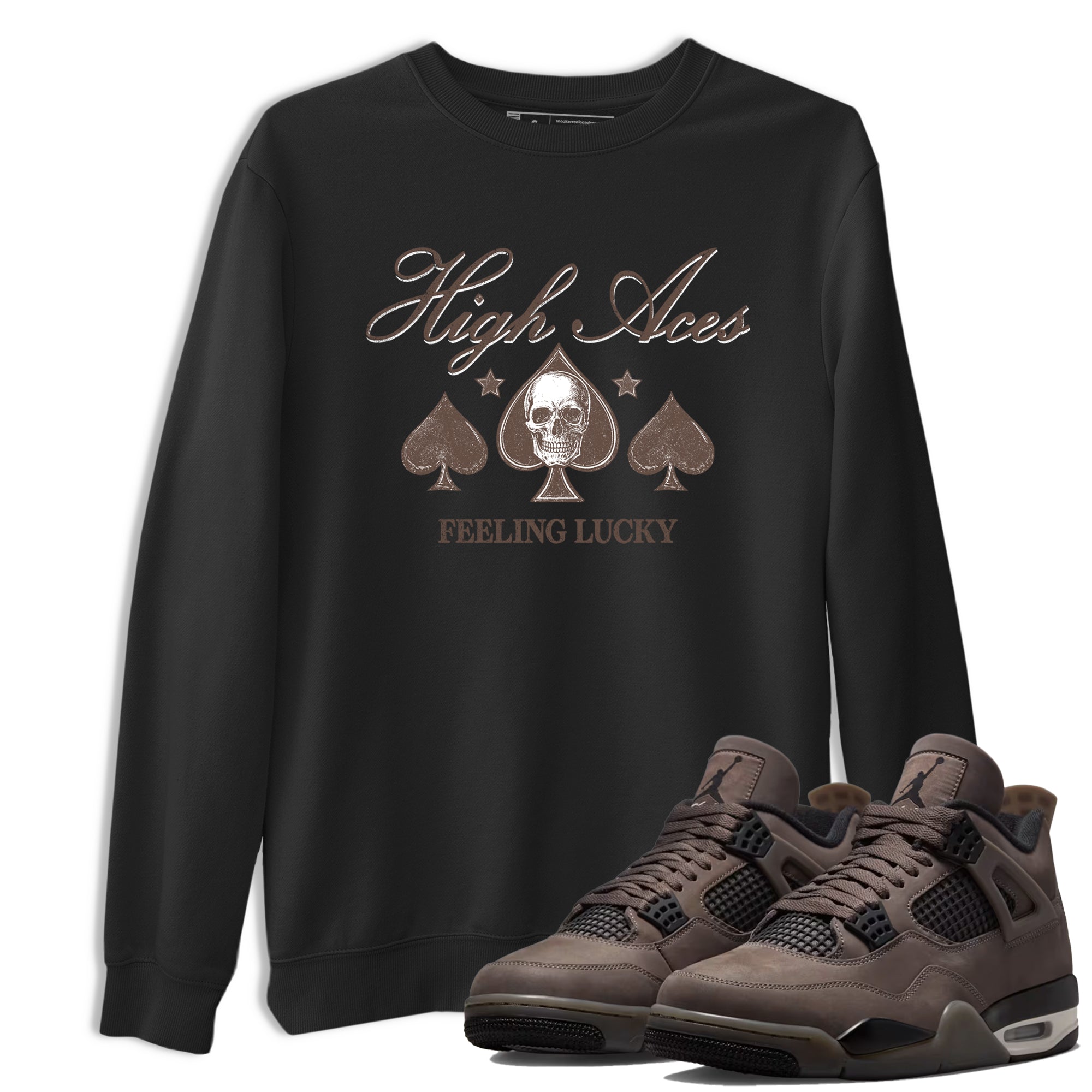 Sneaker match tees  Sneaker Tees To Match Air Jordan 4 Cave Stone Shoes  High Aces Tee Black 1