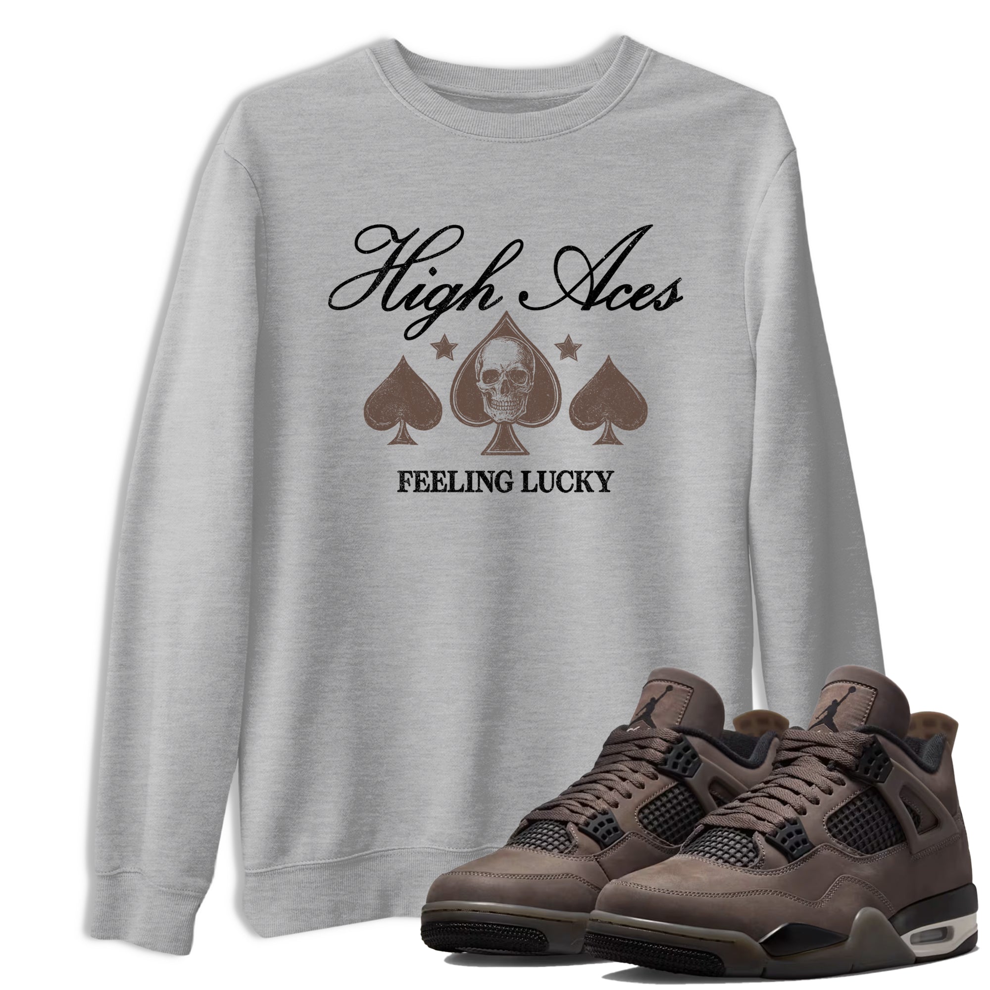 Sneaker match tees  Sneaker Tees To Match Air Jordan 4 Cave Stone Shoes  High Aces Tee Heather Grey 1