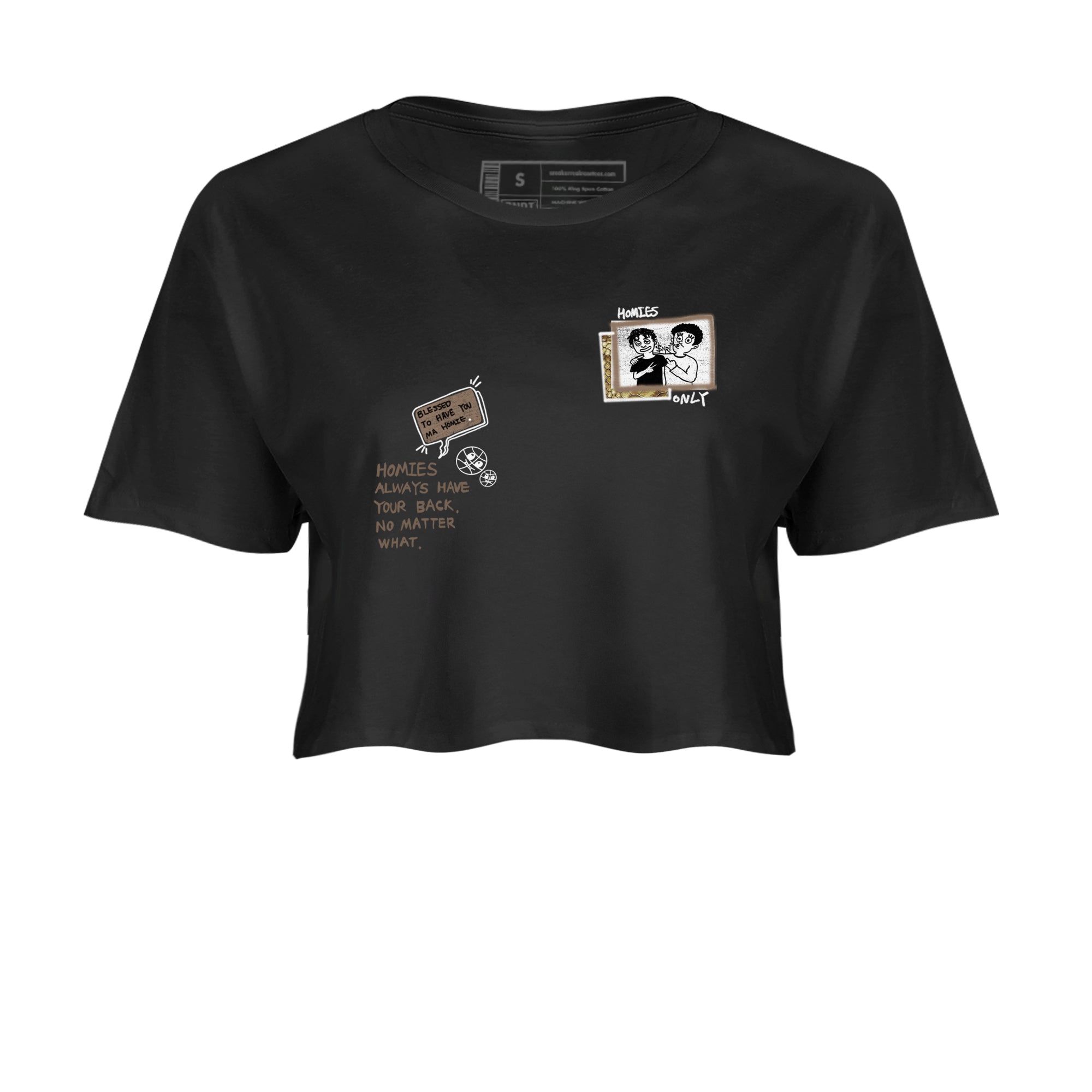Air Force 1 Ivory Snake shirt to match jordans Homies Only sneaker tees Air Force 1 Ivory Snake Drip Gear Zone Black 2 crop length shirt