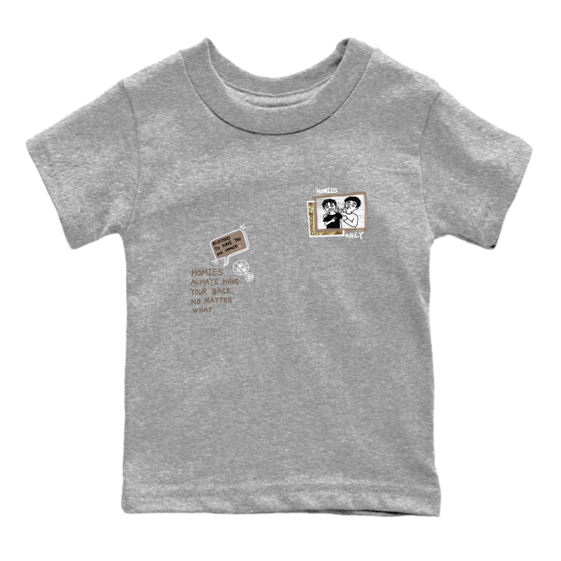 Air Force 1 Ivory Snake shirt to match jordans Homies Only sneaker tees Air Force 1 Ivory Snake Drip Gear Zone baby toddler Heather Grey 2 cotton Shirt