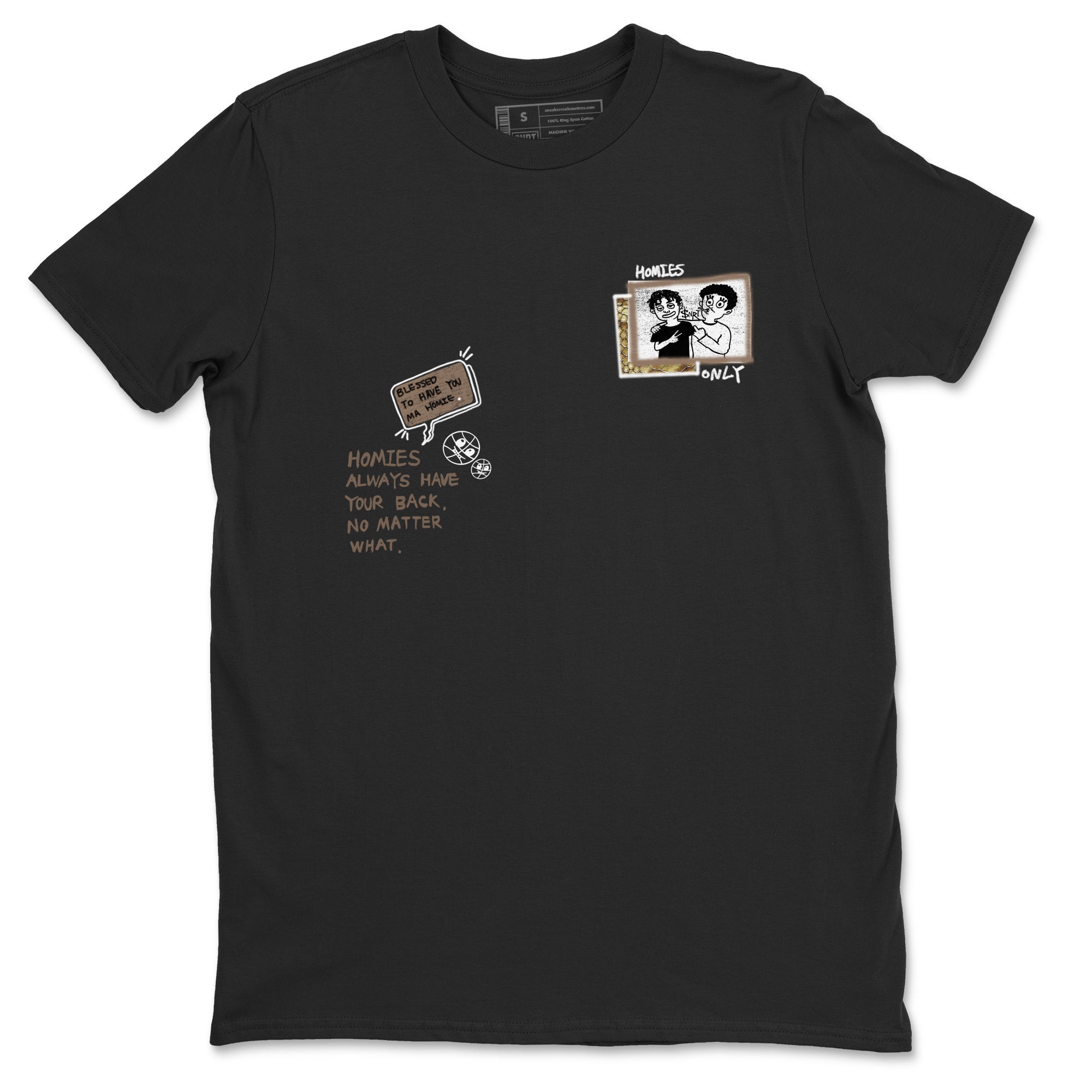 Air Force 1 Ivory Snake shirt to match jordans Homies Only sneaker tees Air Force 1 Ivory Snake Drip Gear Zone unisex cotton Black 2 crew neck shirt