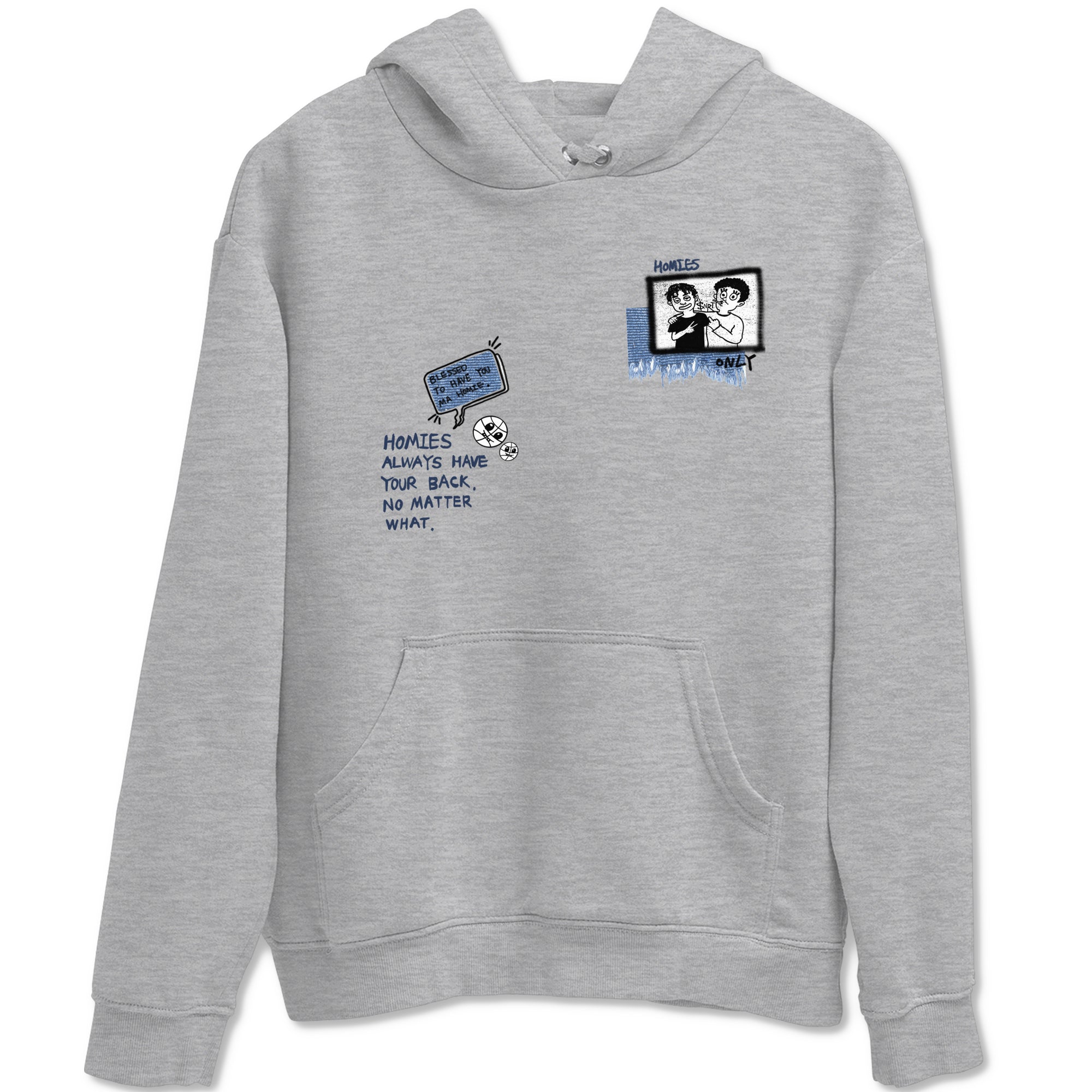 1s Denim shirts to match jordans Homies Only sneaker match tees Air Jordan 1 Denim Drip Gear Zone streetwear brand Heather Grey 2 unisex cotton tee
