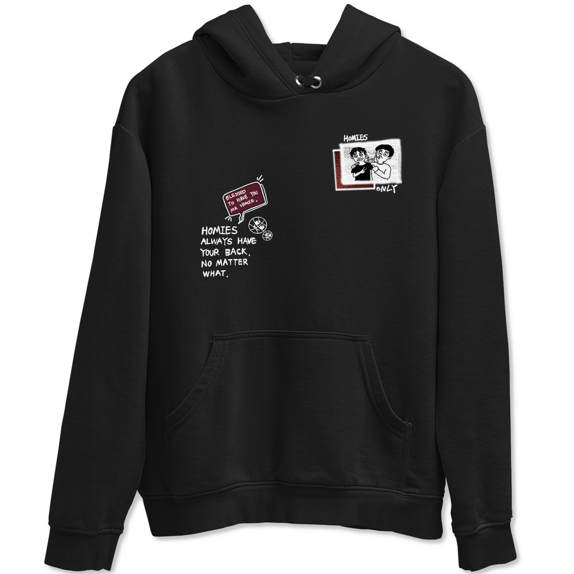 AJ1 High '85 Metallic Burgundy shirts to match jordans Homies Only sneaker match tees 1s High '85 Metallic Burgundy Drip Gear Zone streetwear brand Black 2 unisex cotton tee