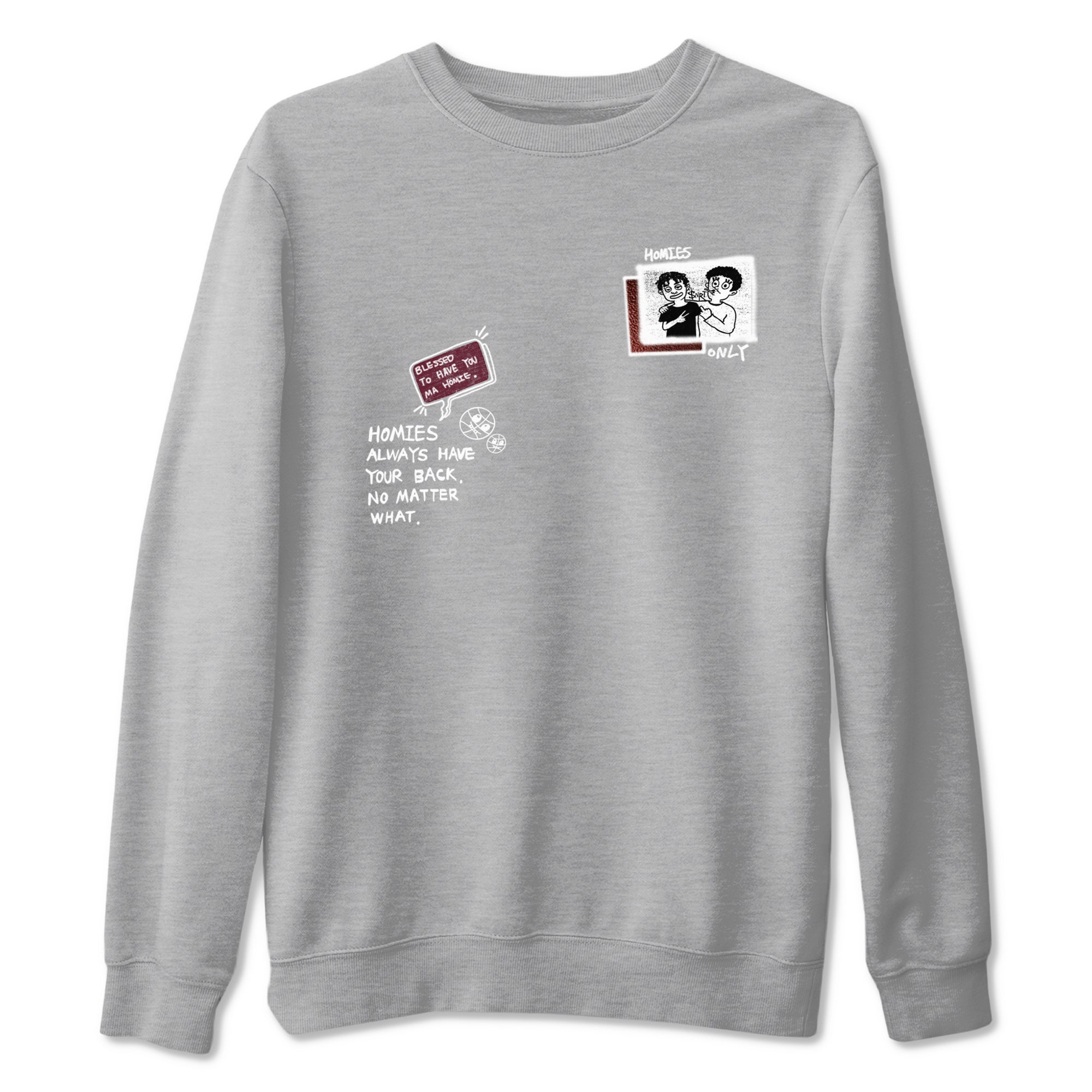 AJ1 High '85 Metallic Burgundy shirts to match jordans Homies Only sneaker match tees 1s High '85 Metallic Burgundy Drip Gear Zone streetwear brand Heather Grey 2 unisex cotton tee
