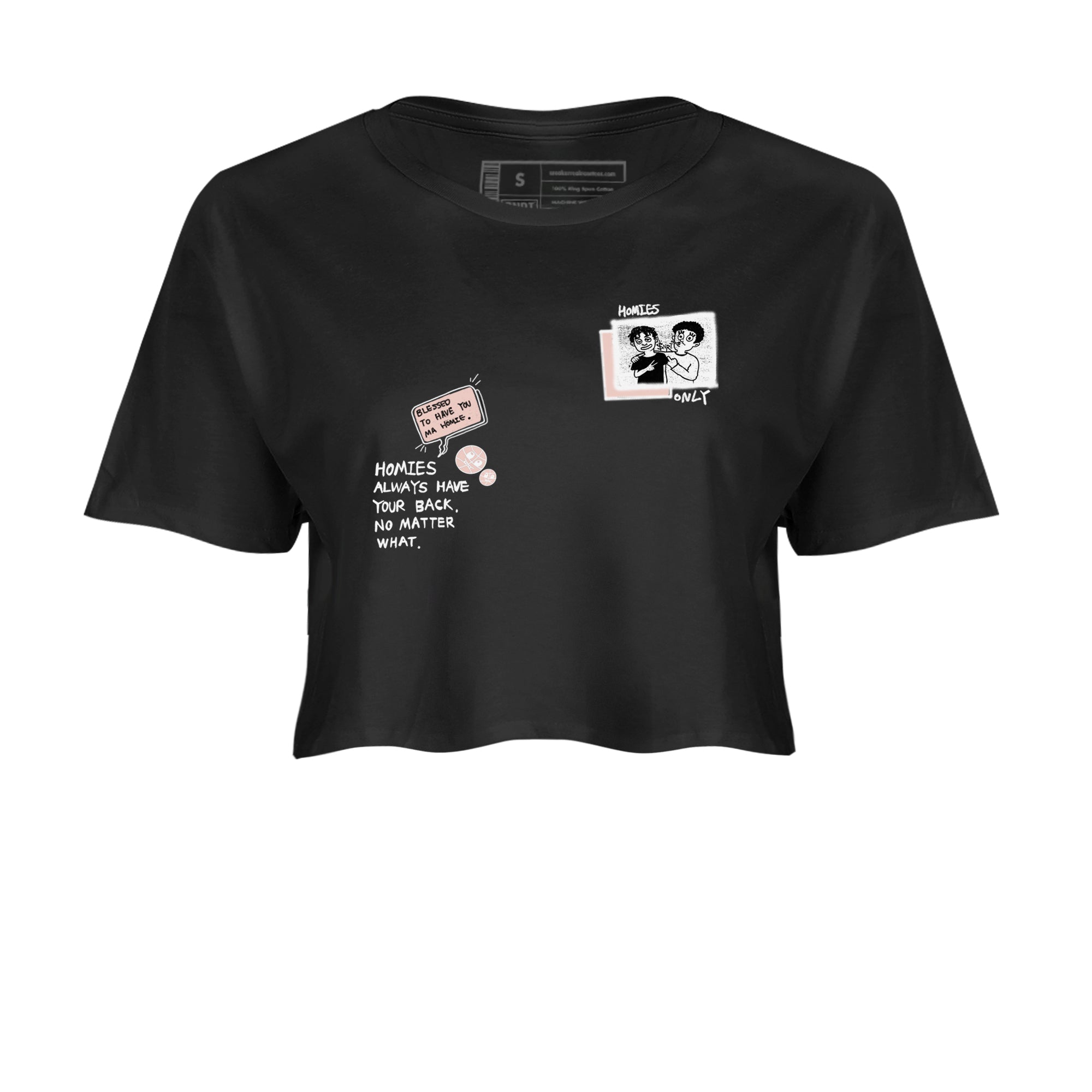 11s Legend Pink shirts to match jordans Homies Only sneaker match tees Air Jordan 11 Legend Pink Drip Gear Zone streetwear brand Black 2 crop tee