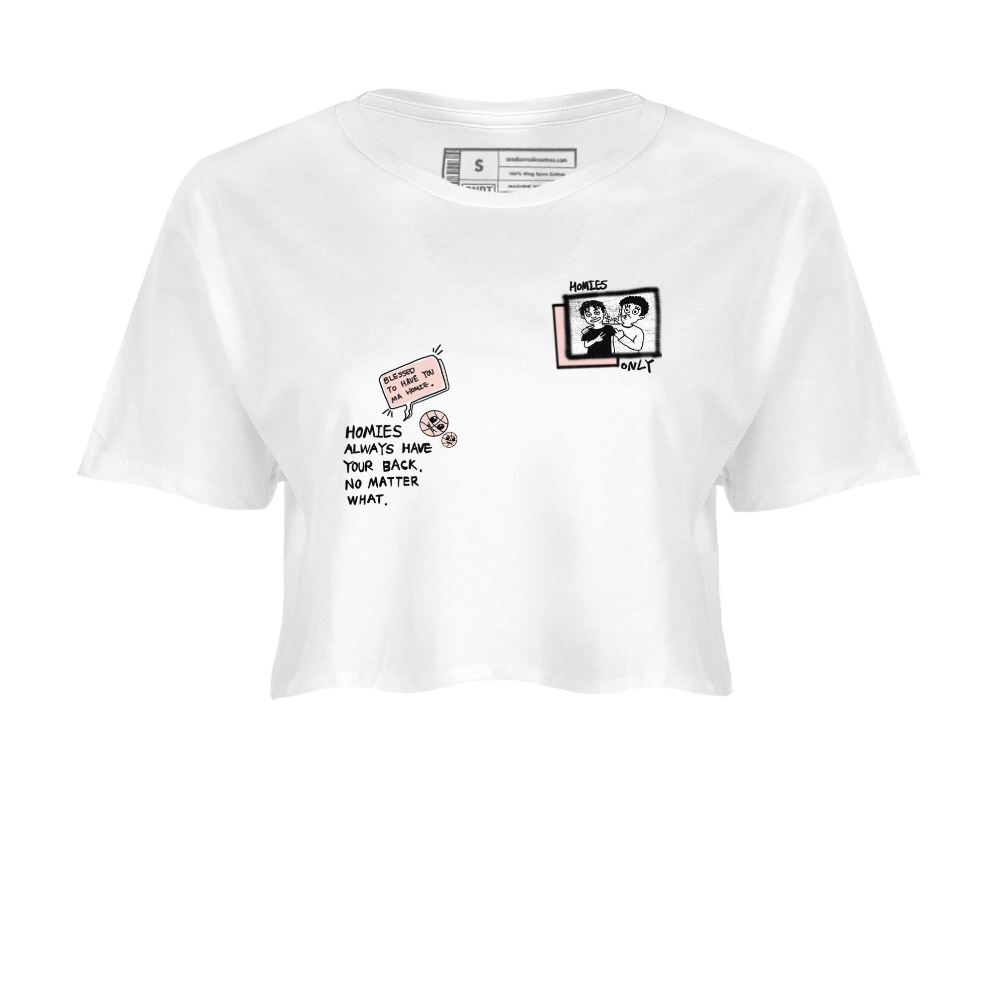 11s Legend Pink shirts to match jordans Homies Only sneaker match tees Air Jordan 11 Legend Pink Drip Gear Zone streetwear brand White 2 crop tee