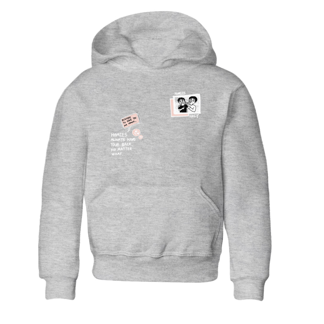 11s Legend Pink shirts to match jordans Homies Only sneaker match tees Air Jordan 11 Legend Pink Drip Gear Zone streetwear brand Baby and Youth Heather Grey 2 cotton tee