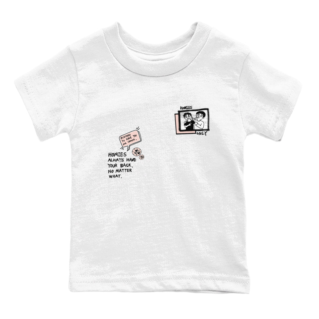 11s Legend Pink shirts to match jordans Homies Only sneaker match tees Air Jordan 11 Legend Pink Drip Gear Zone streetwear brand Baby and Youth White 2 cotton tee