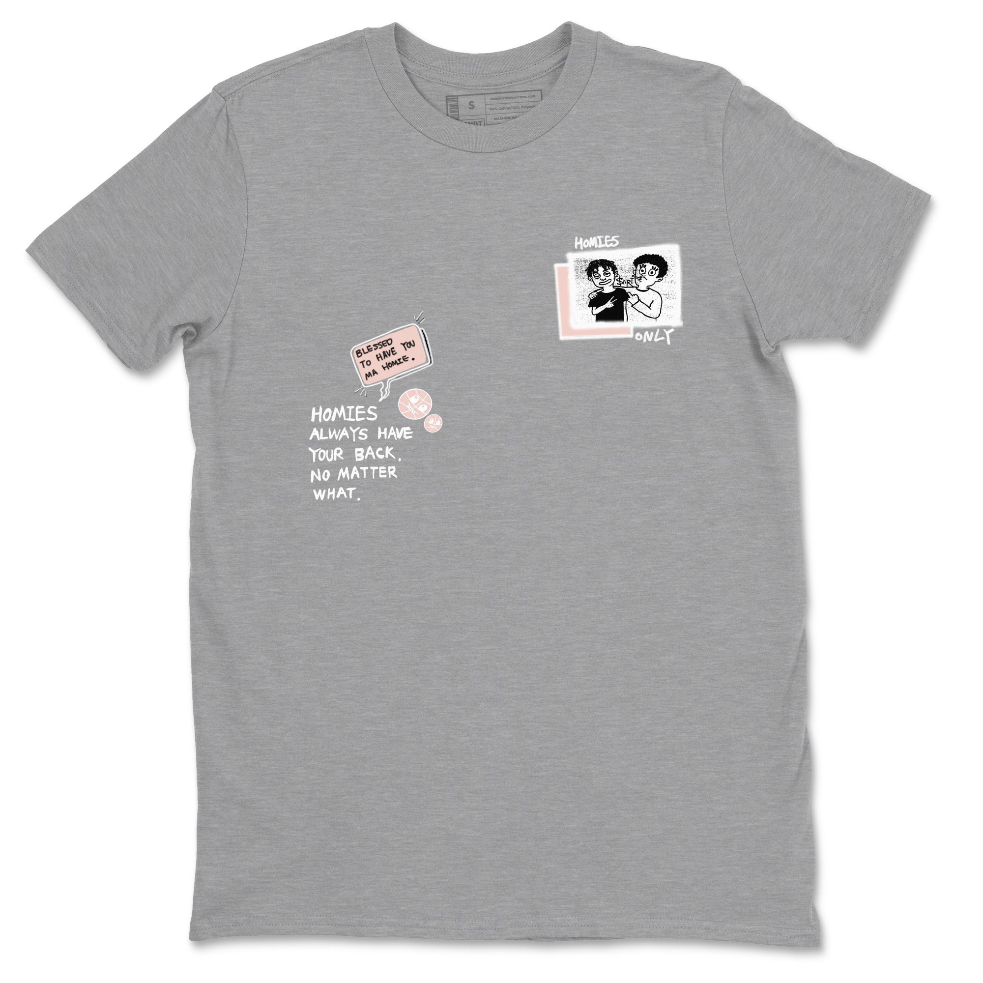 11s Legend Pink shirts to match jordans Homies Only sneaker match tees Air Jordan 11 Legend Pink Drip Gear Zone streetwear brand Heather Grey 2 unisex cotton tee