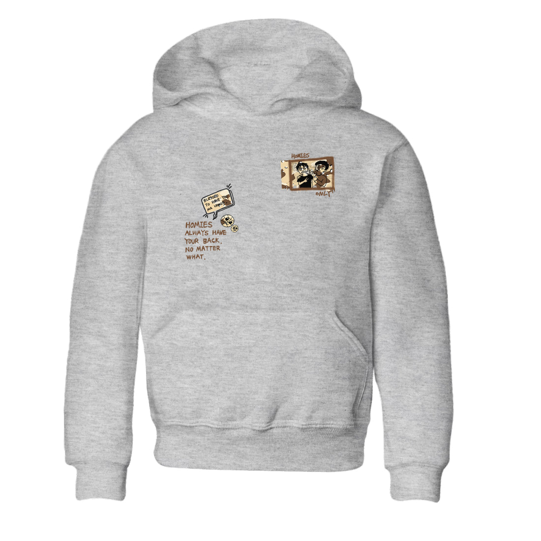 AJ3 Desert Camo shirts to match jordans Homies Only sneaker match tees Air Jordan 3 Desert Camo Drip Gear Zone streetwear brand Baby and Youth Heather Grey 2 cotton tee