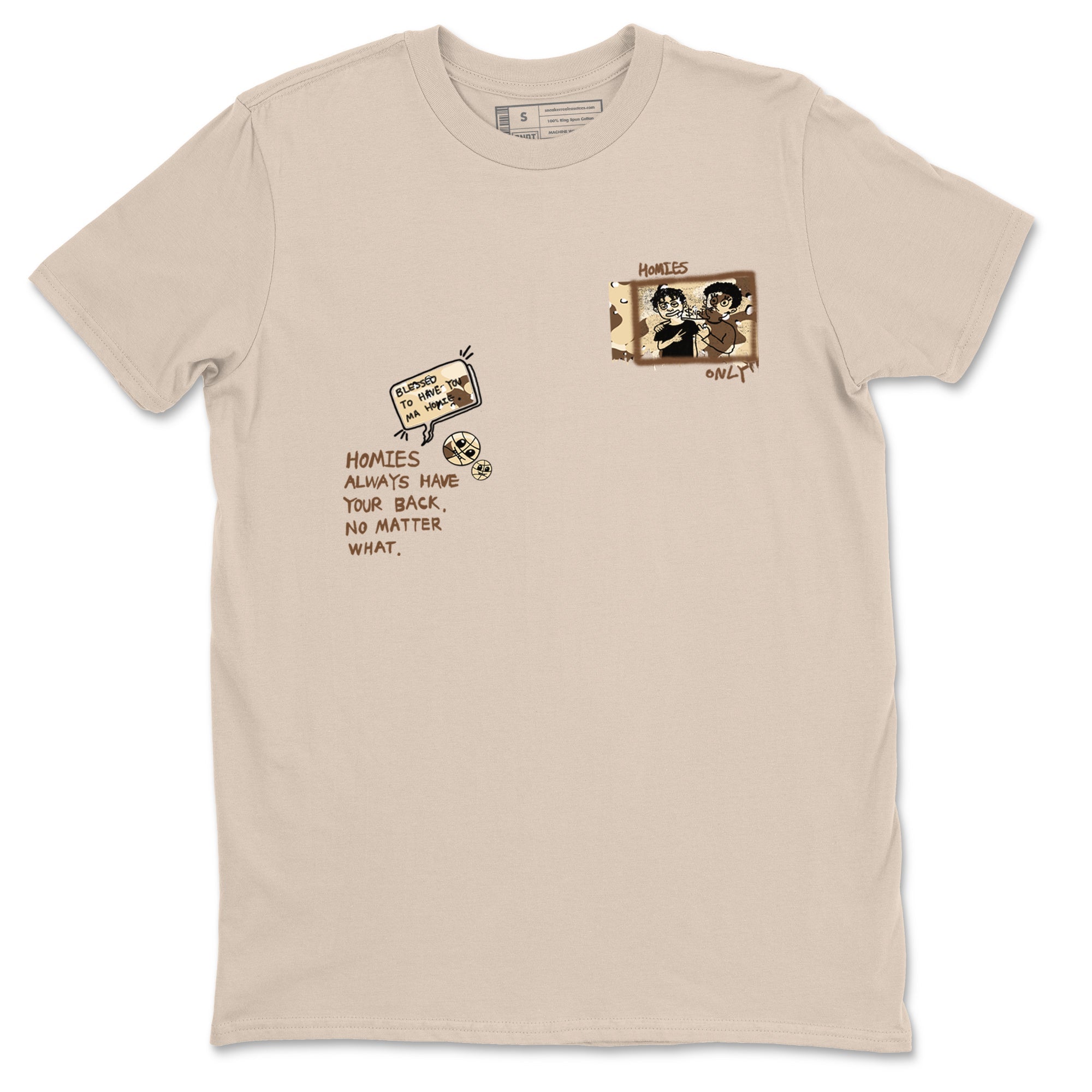 AJ3 Desert Camo shirts to match jordans Homies Only sneaker match tees Air Jordan 3 Desert Camo Drip Gear Zone streetwear brand Sand 2 unisex cotton tee