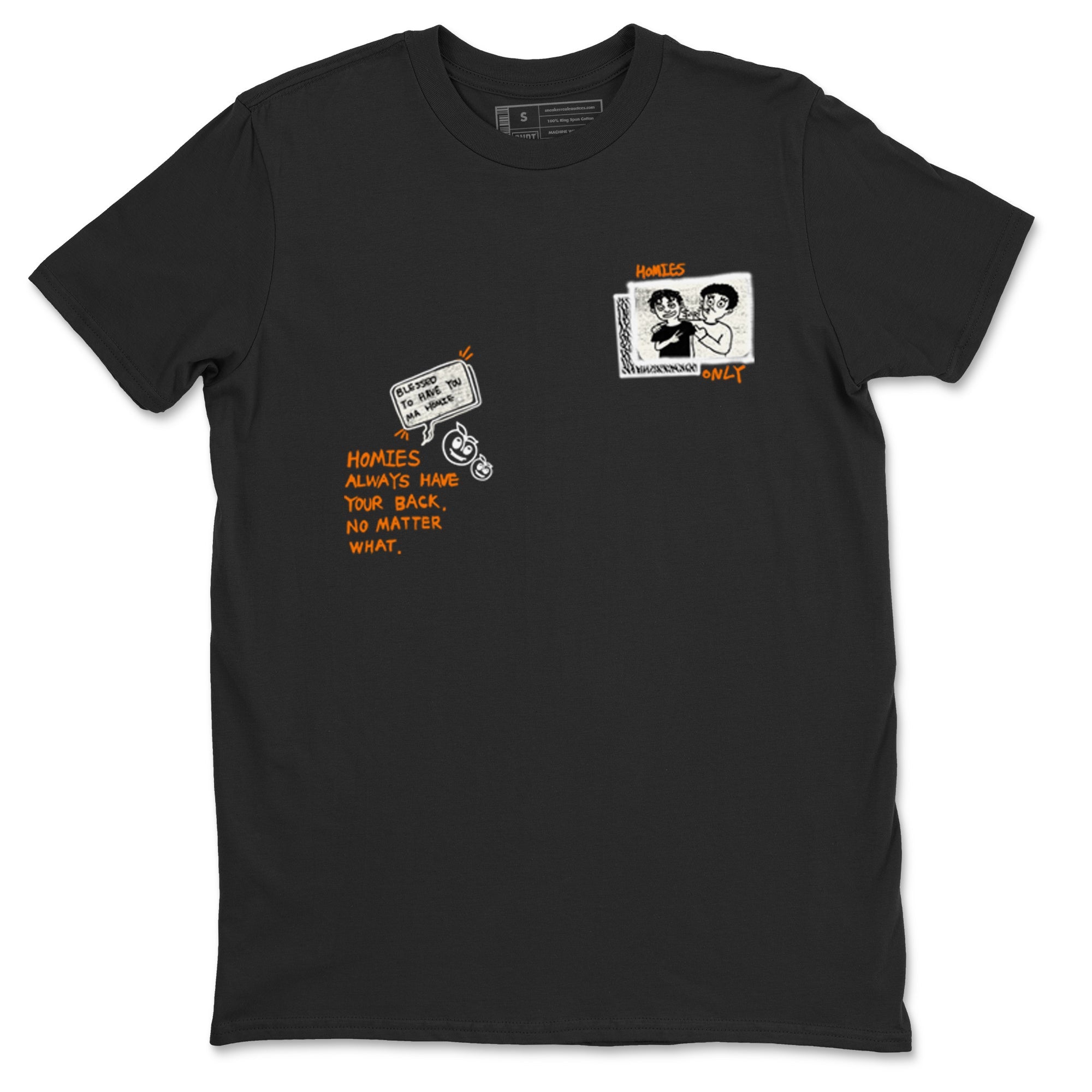 3s Georgia Peach shirt to match jordans Homies Only sneaker tees Air Jordan 3 Georgia Peach Drip Gear Zone unisex cotton Black 2 crew neck shirt