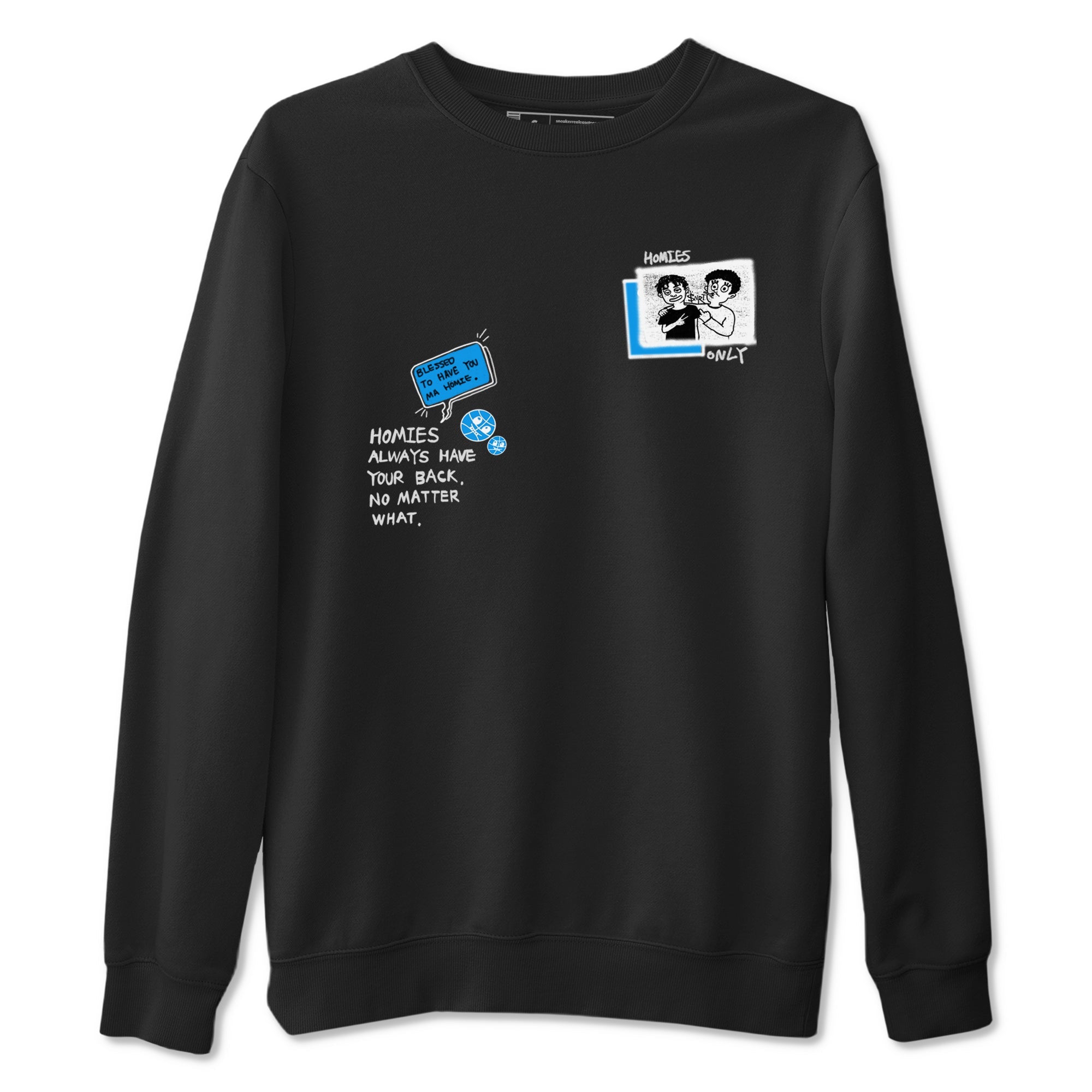 4s Military Blue shirt to match jordans Homies Only sneaker tees Air Jordan 4 Military Blue Drip Gear Zone unisex cotton Black 2 crew neck shirt