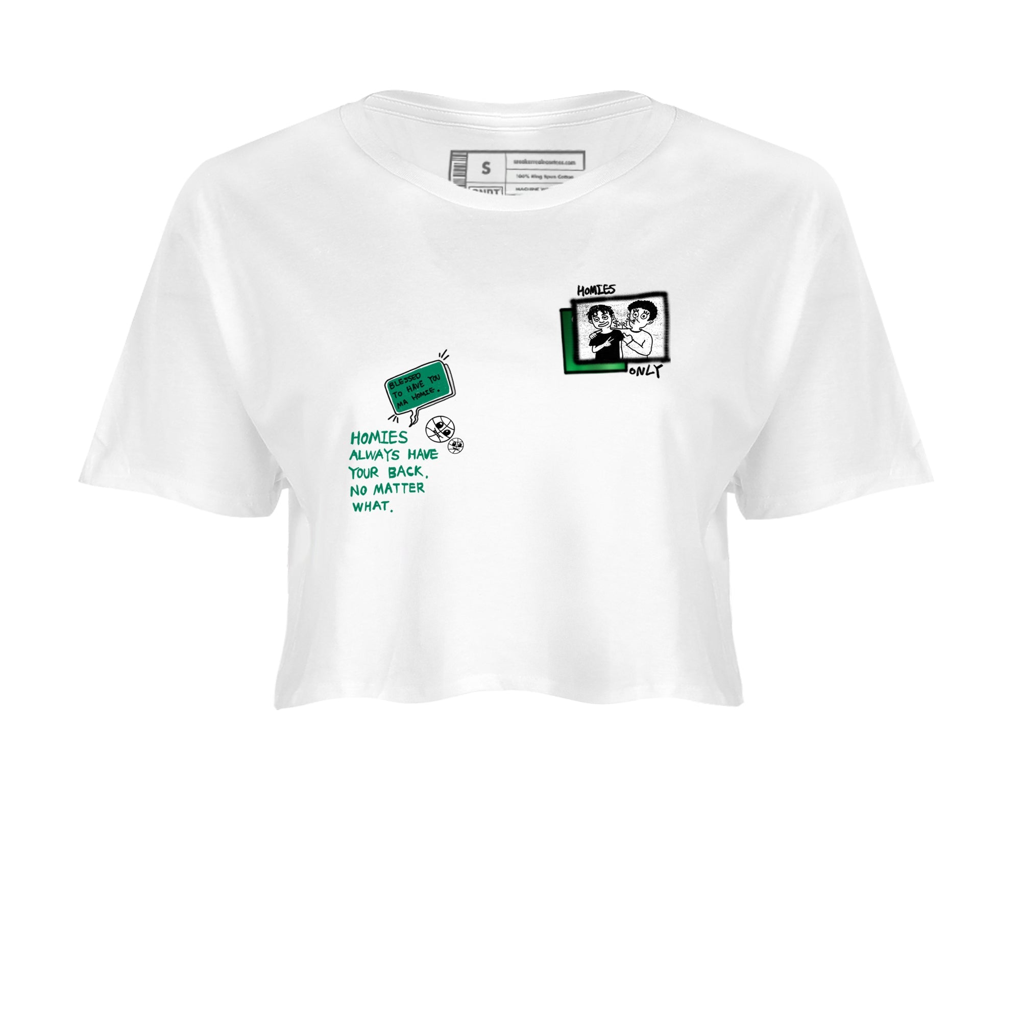 4s Oxidized Green shirts to match jordans Homies Only sneaker match tees Air Jordan 4 Oxidized Green Drip Gear Zone streetwear brand White 2 crop tee