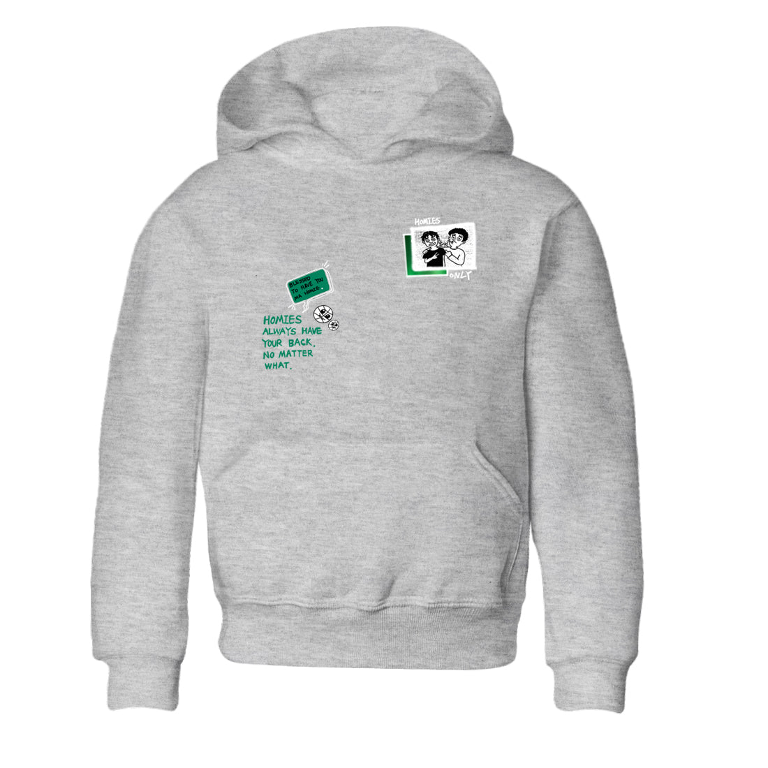 4s Oxidized Green shirts to match jordans Homies Only sneaker match tees Air Jordan 4 Oxidized Green Drip Gear Zone streetwear brand Baby and Youth Heather Grey 2 cotton tee