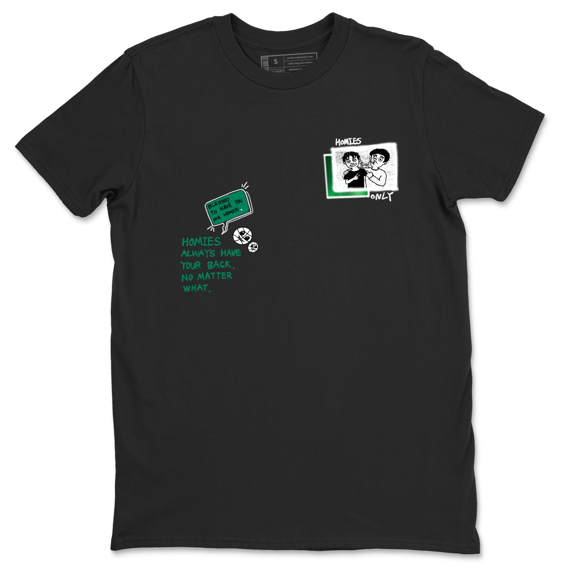 4s Oxidized Green shirts to match jordans Homies Only sneaker match tees Air Jordan 4 Oxidized Green Drip Gear Zone streetwear brand Black 2 unisex cotton tee