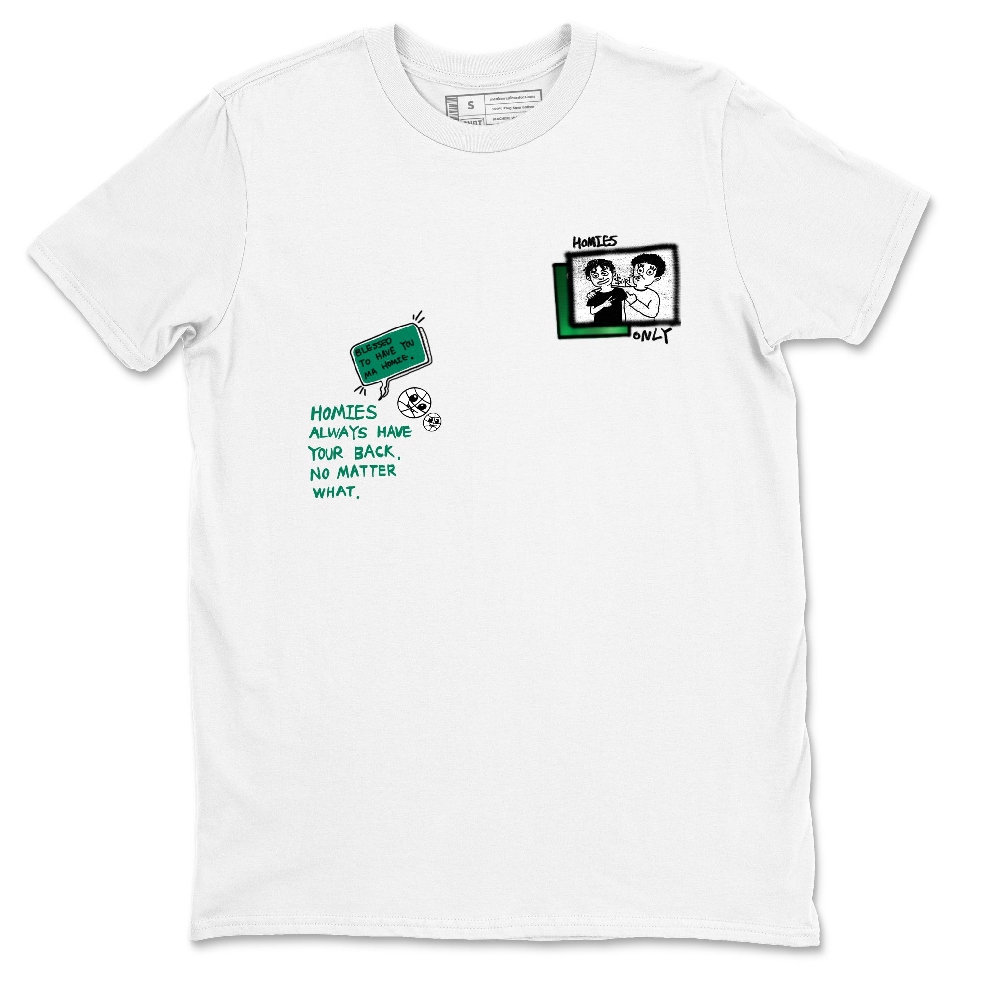4s Oxidized Green shirts to match jordans Homies Only sneaker match tees Air Jordan 4 Oxidized Green Drip Gear Zone streetwear brand White 2 unisex cotton tee