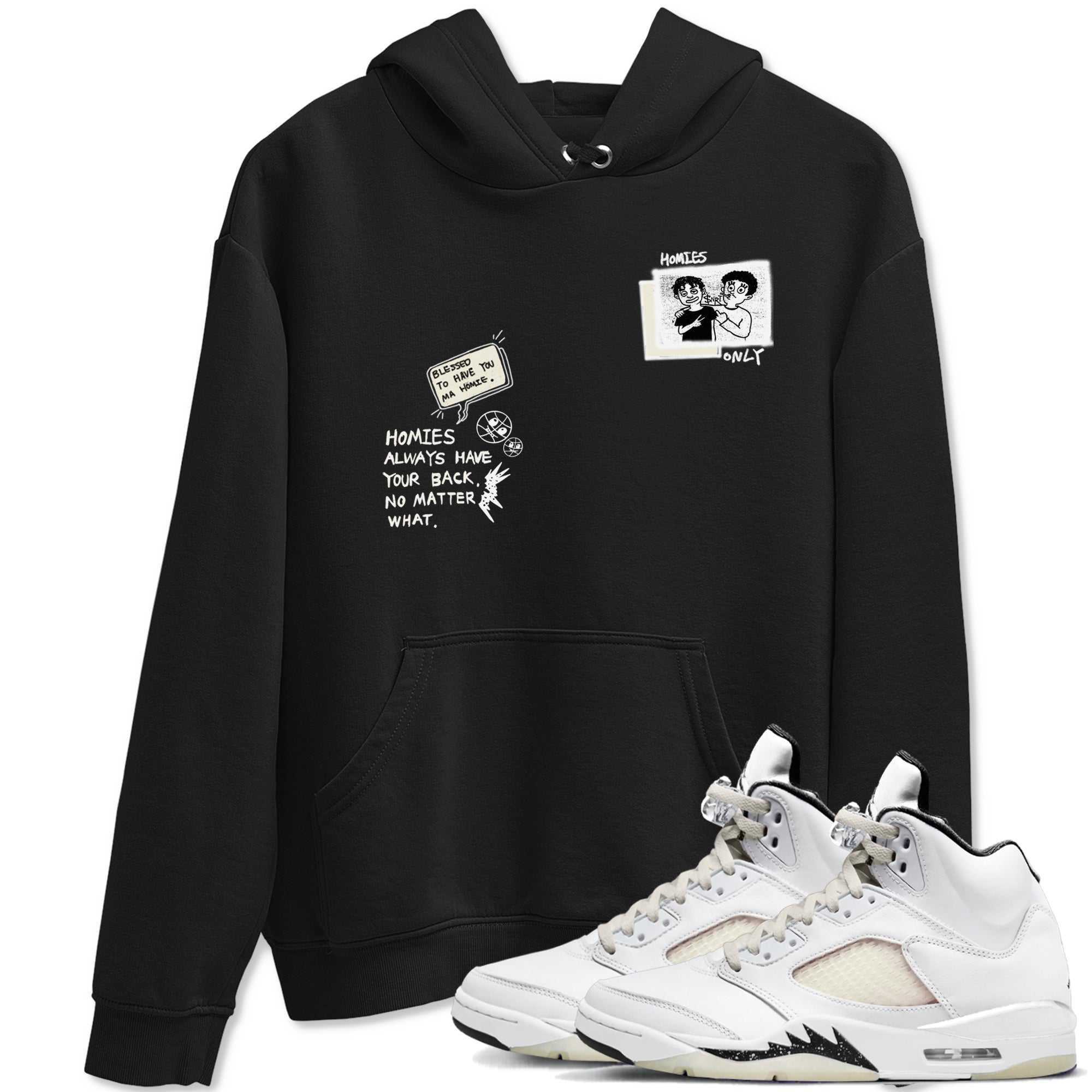 AJ5 Sail shirt to match jordans Homies Only sneaker tees Air Jordan 5 Sail Drip Gear Zone unisex cotton Black 1 crew neck shirt