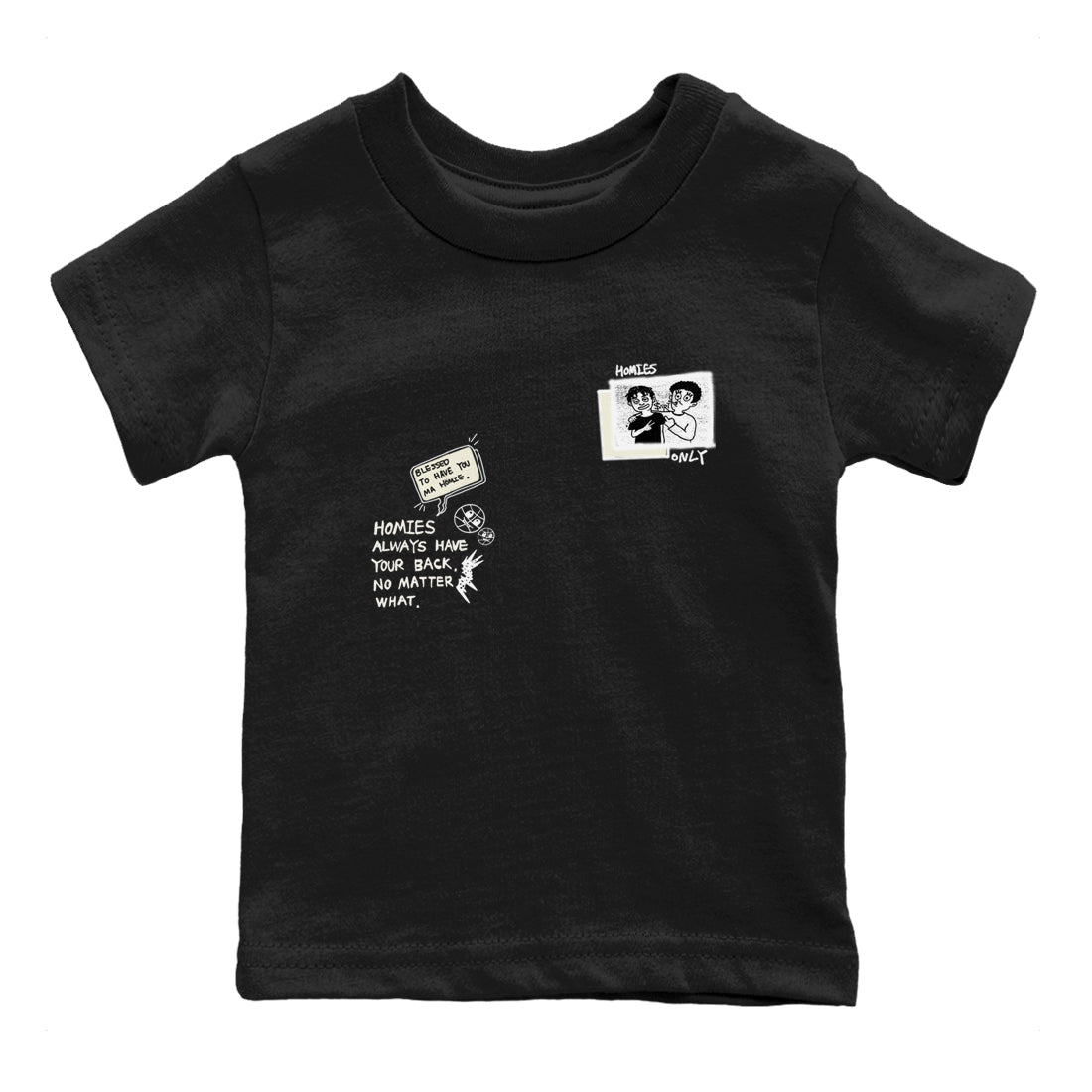 AJ5 Sail shirt to match jordans Homies Only sneaker tees Air Jordan 5 Sail Drip Gear Zone baby toddler Black 2 cotton Shirt