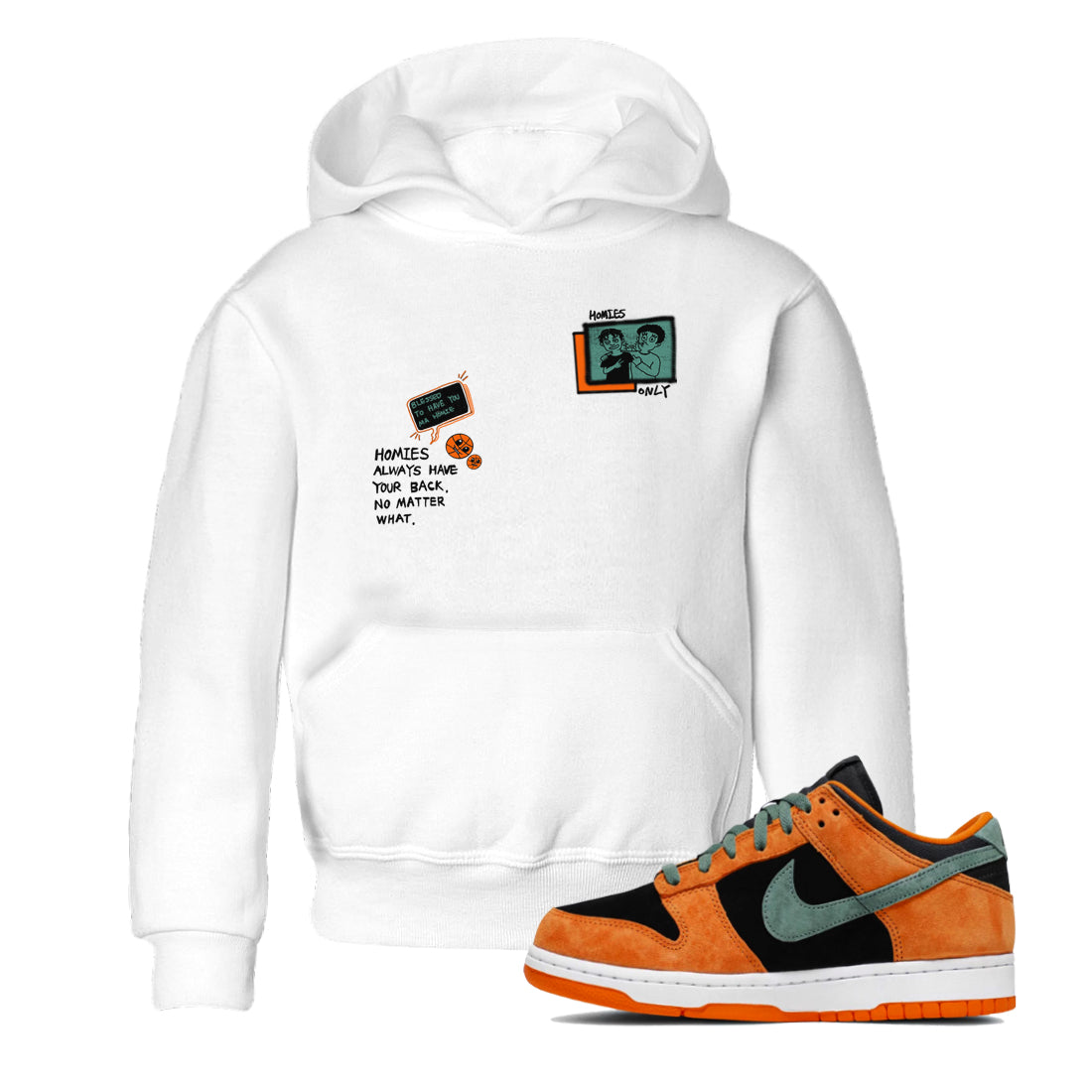 Dunk Low Ceramic shirts to match jordans Homies Only sneaker match tees Dunk Ceramic match shoes to clothes Drip Gear Zone Youth Baby White 1 tee