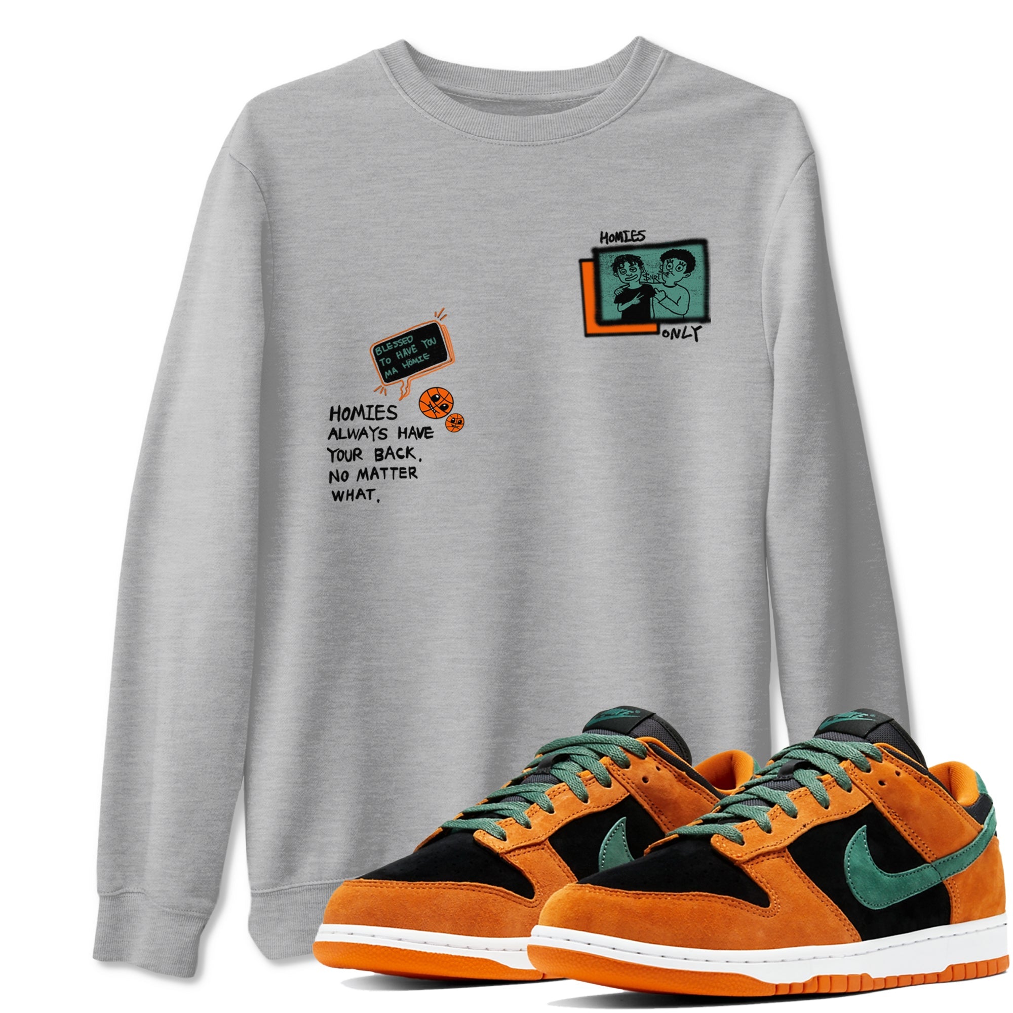 Dunk Low Ceramic shirts to match jordans Homies Only sneaker match tees Dunk Ceramic match shoes to clothes Drip Gear Zone unisex cotton Heather Grey 1 shirts