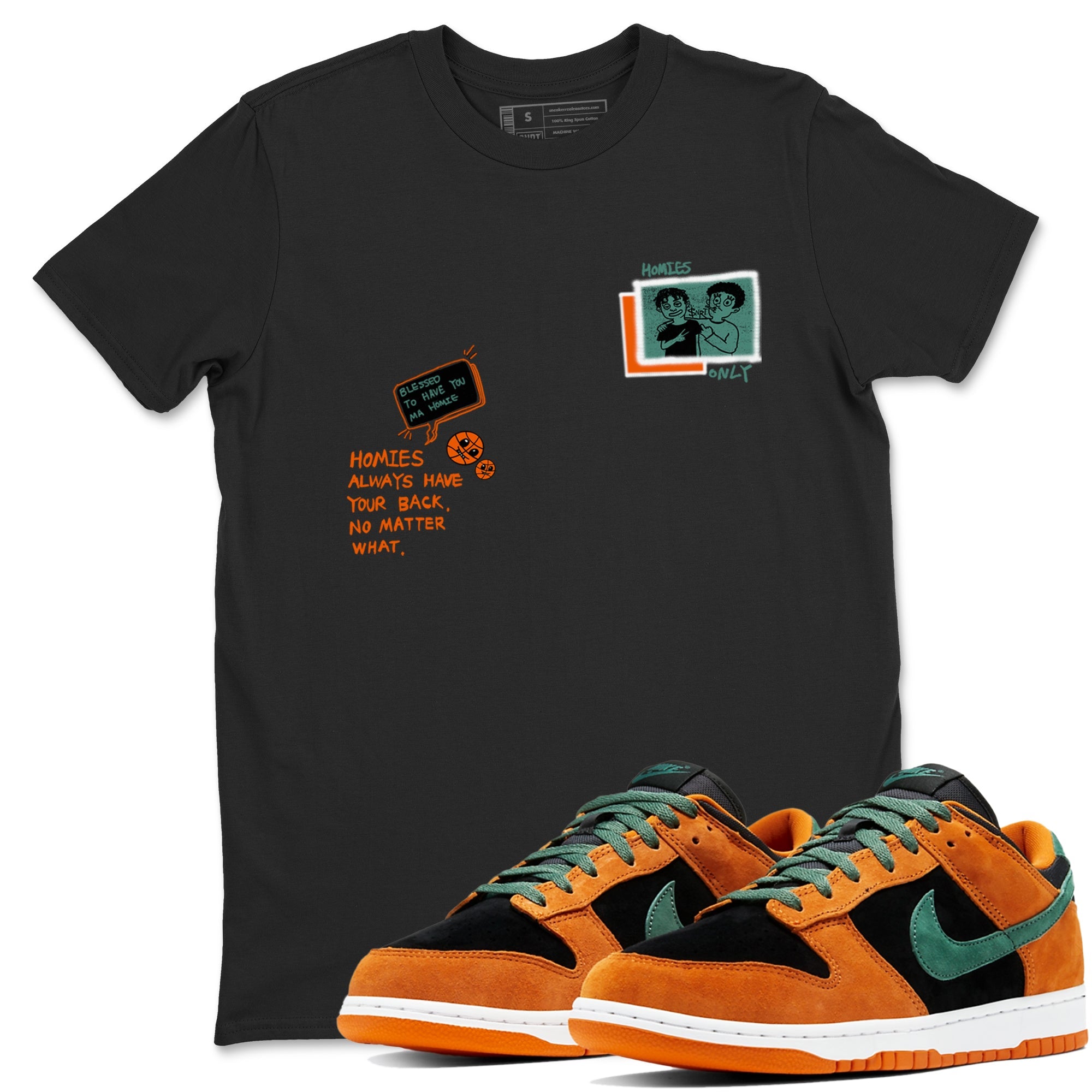 Dunk Low Ceramic shirts to match jordans Homies Only sneaker match tees Dunk Ceramic match shoes to clothes Drip Gear Zone unisex cotton Black 1 shirts