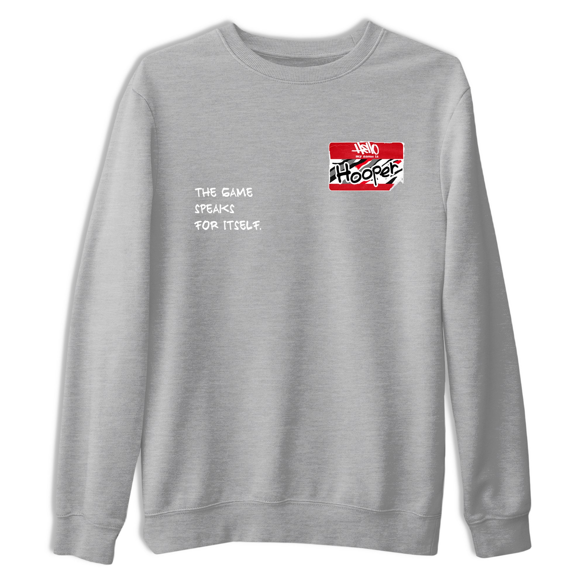 Sneaker Threads  Basketball Graphic T shirt Air Jordan 8 Bunny  Hooper Badge Graphic Tee Heather Grey 2. Perfect for Jordan releases 2025 colorways.