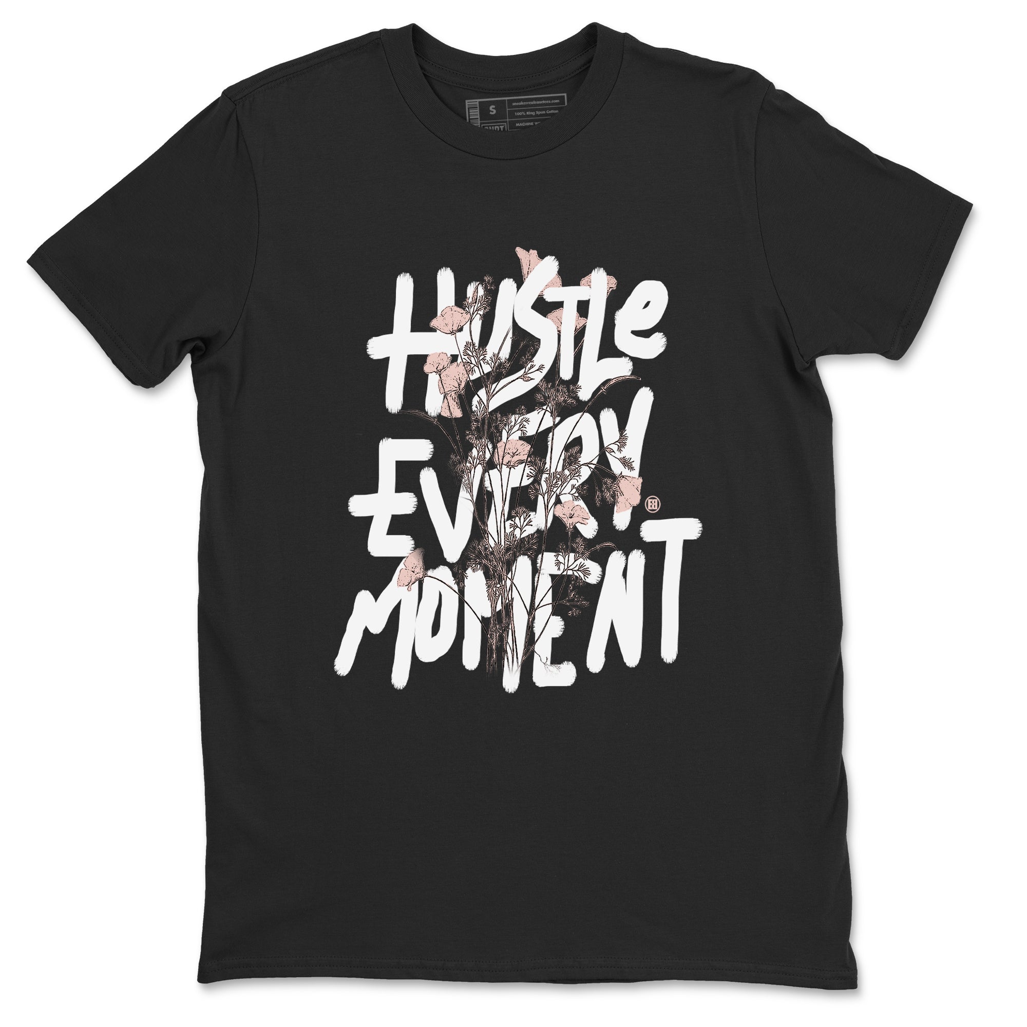 11s Legend Pink shirts to match jordans Hustle Every Moment sneaker match tees Air Jordan 11 WMNS Legend Pink Drip Gear Zone streetwear brand Black 2 unisex cotton tee