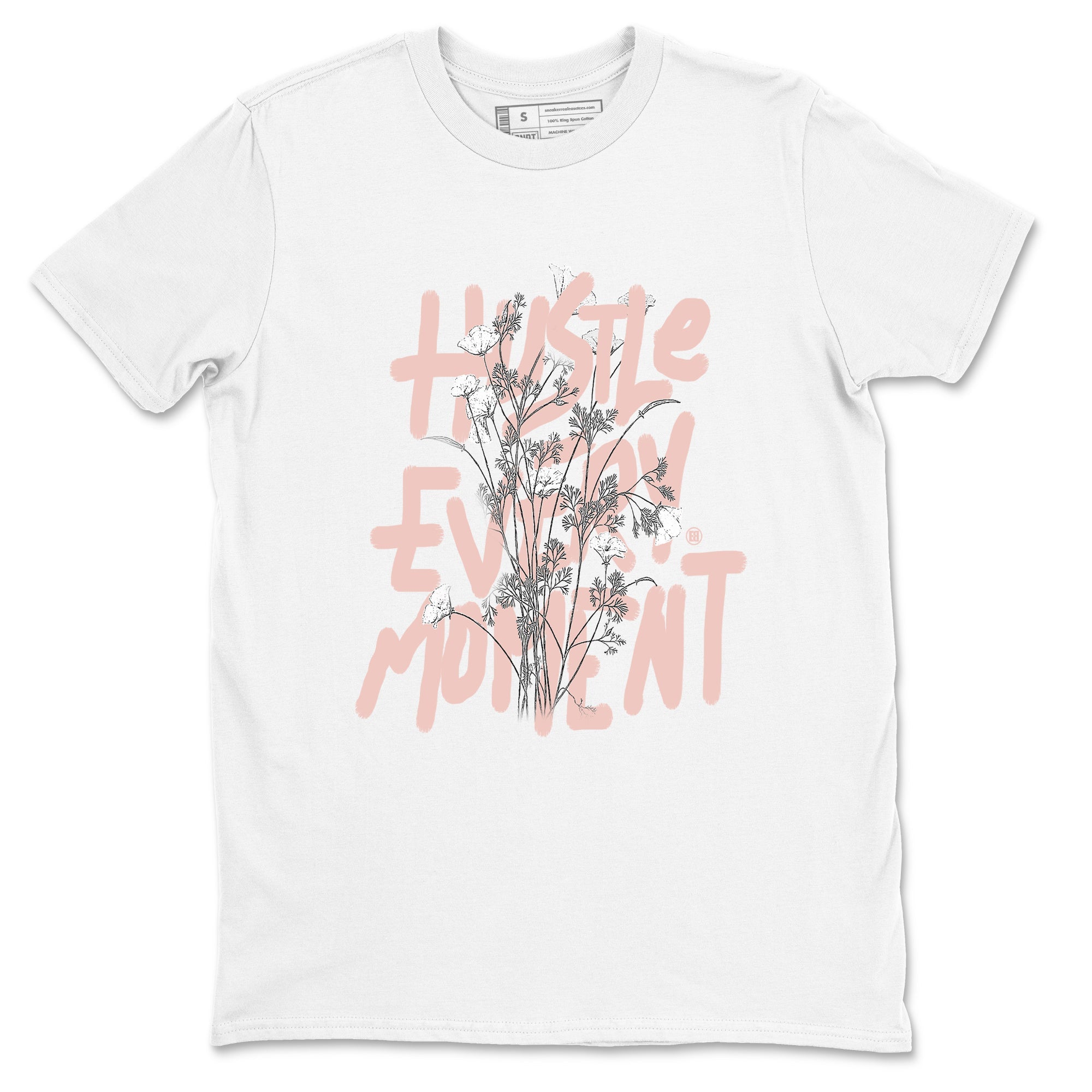 11s Legend Pink shirts to match jordans Hustle Every Moment sneaker match tees Air Jordan 11 WMNS Legend Pink Drip Gear Zone streetwear brand White 2 unisex cotton tee