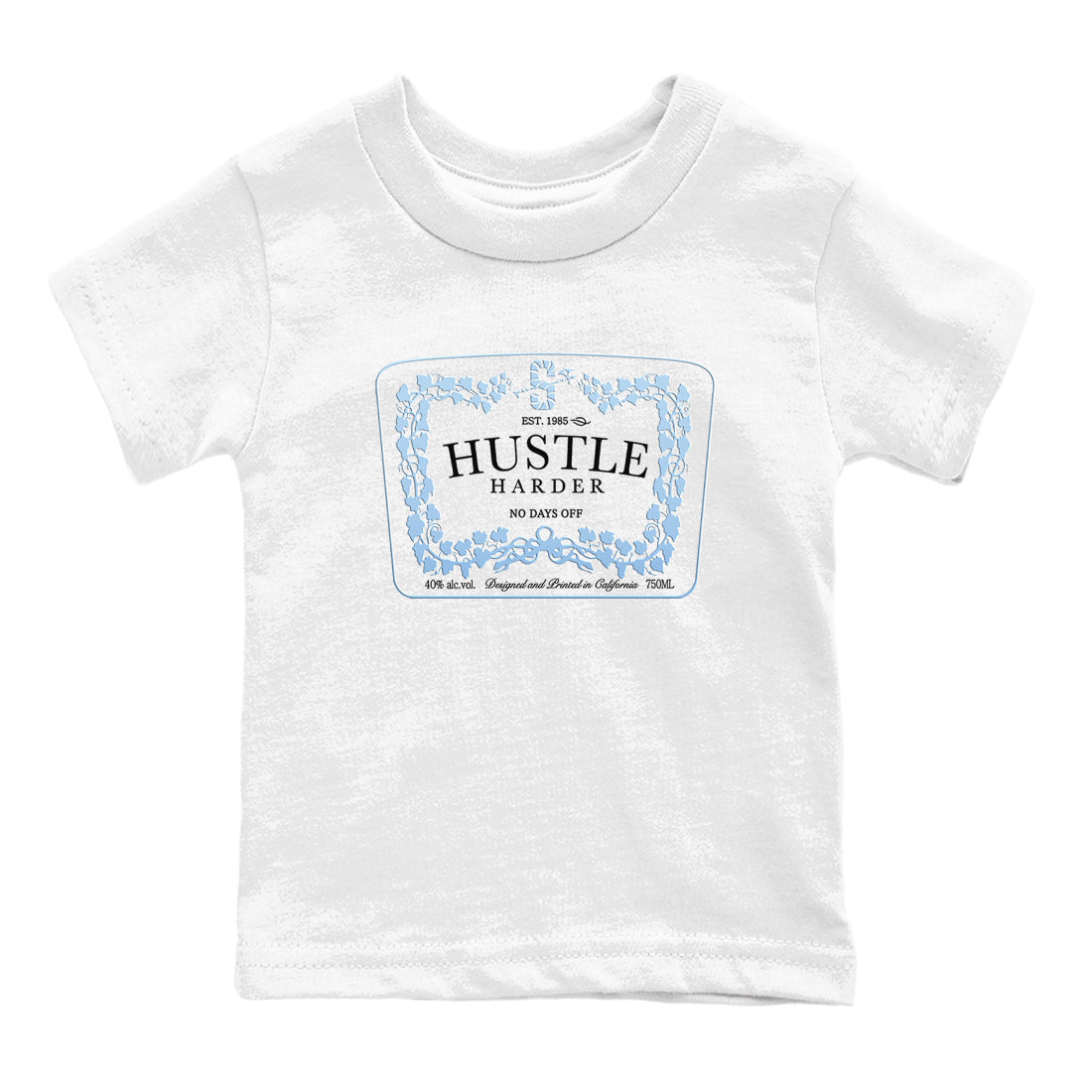 11s Columbia shirts to match jordans Hustle Harder sneaker match tees Air Jordan 11 Columbia Drip Gear Zone Youth Baby White 2 crew neck shirts